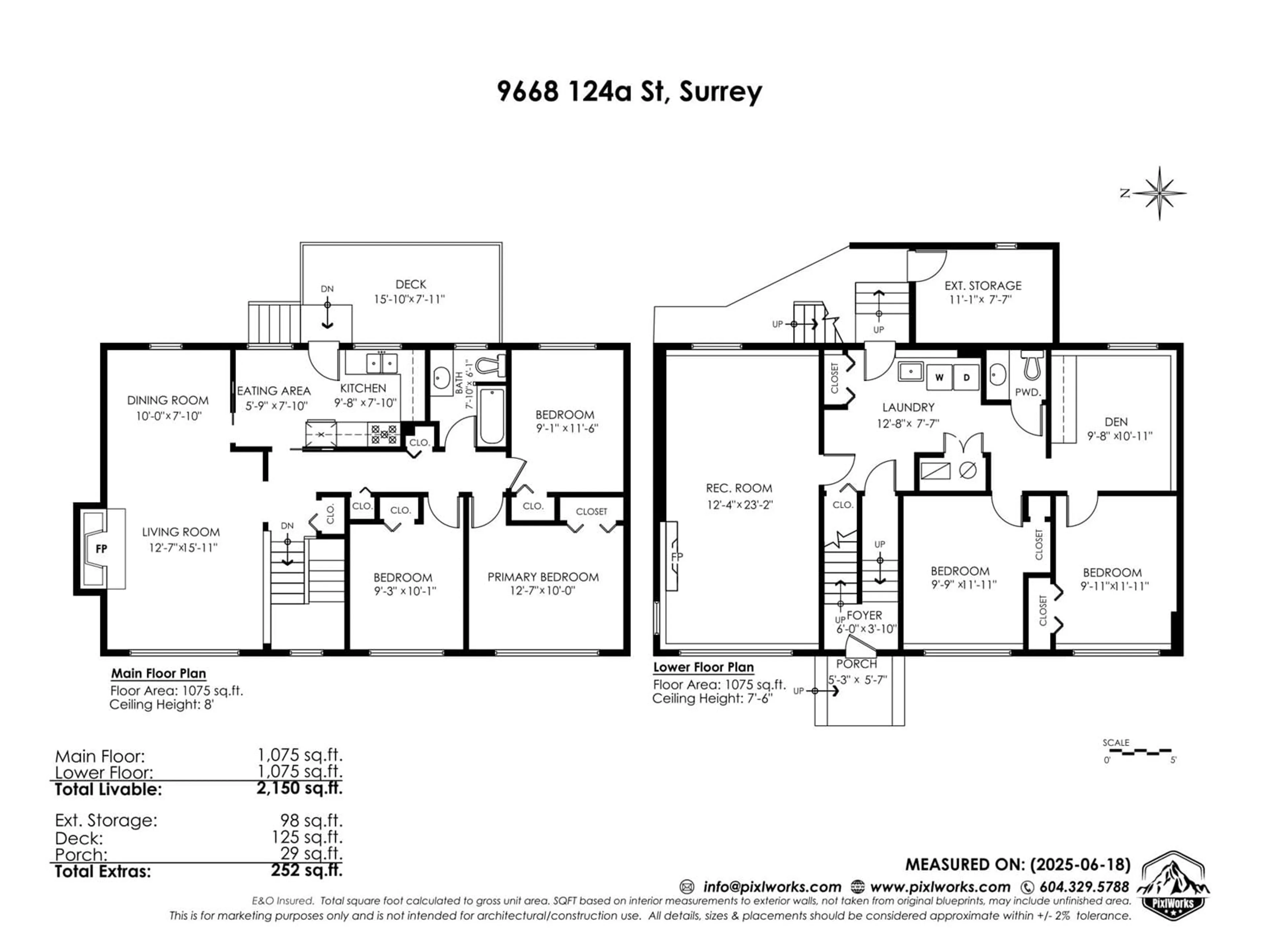 Floor plan for 9668 124A, Surrey British Columbia V3V4W1
