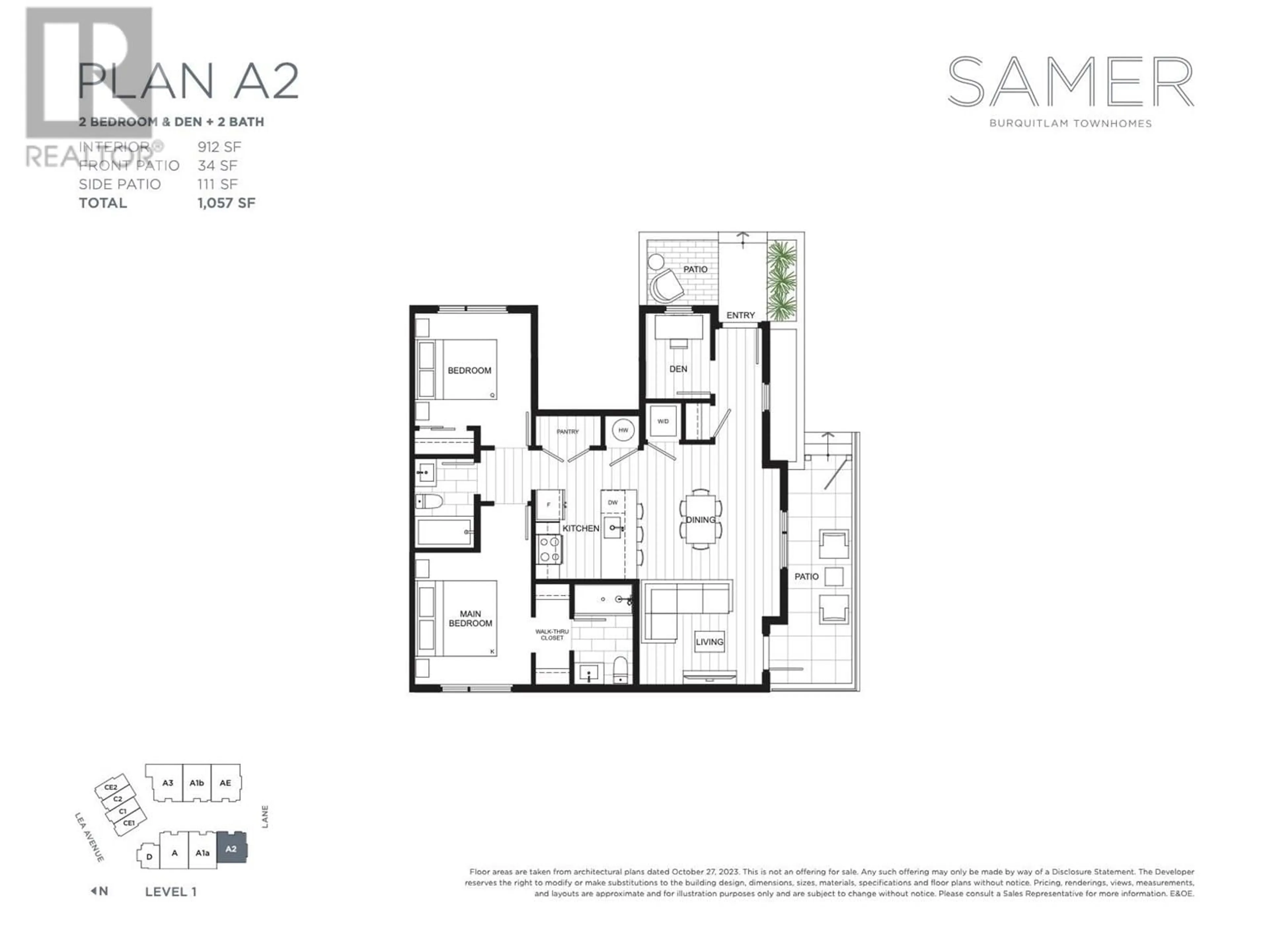 Floor plan for 14 - 728 LEA AVENUE, Coquitlam British Columbia V3J4H5