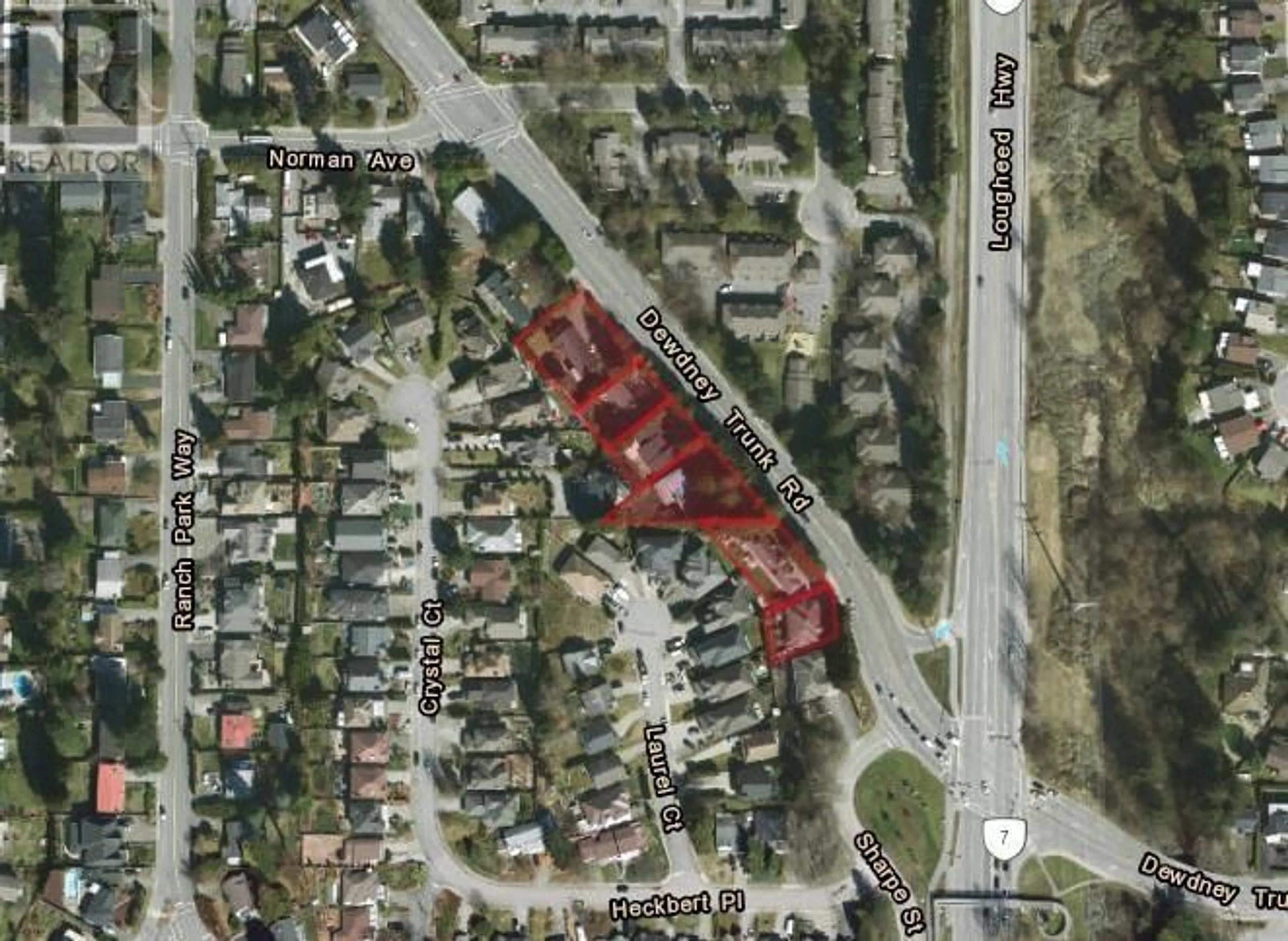 Picture of a map for 2918 DEWDNEY TRUNK ROAD, Coquitlam British Columbia V3C2J3