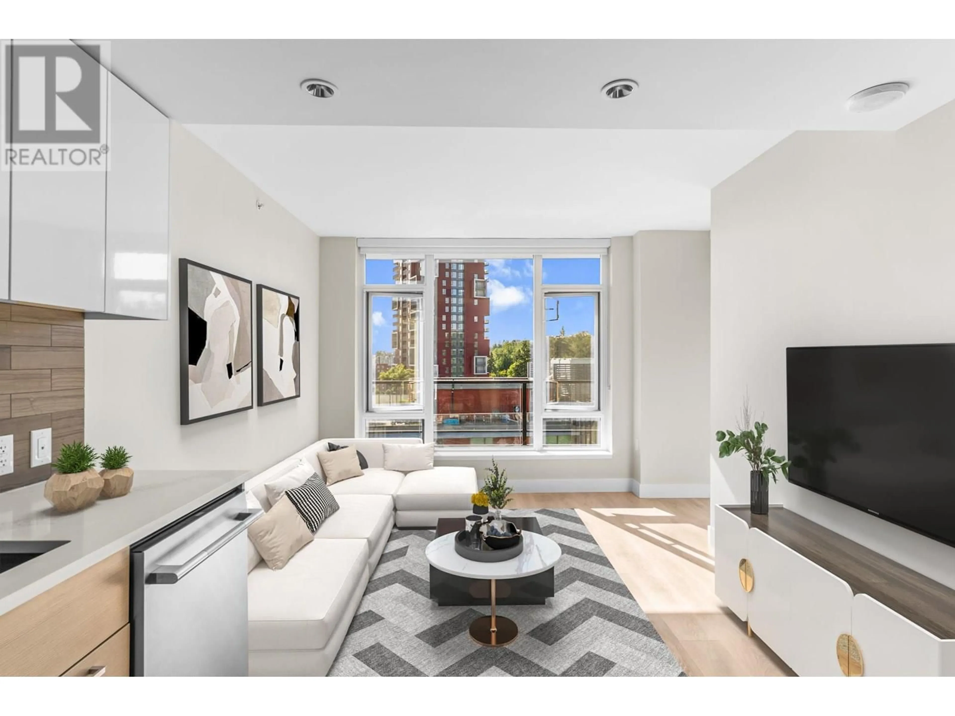 Living room with furniture, unknown for 1306 - 8533 RIVER DISTRICT CROSSING, Vancouver British Columbia V5S0H2