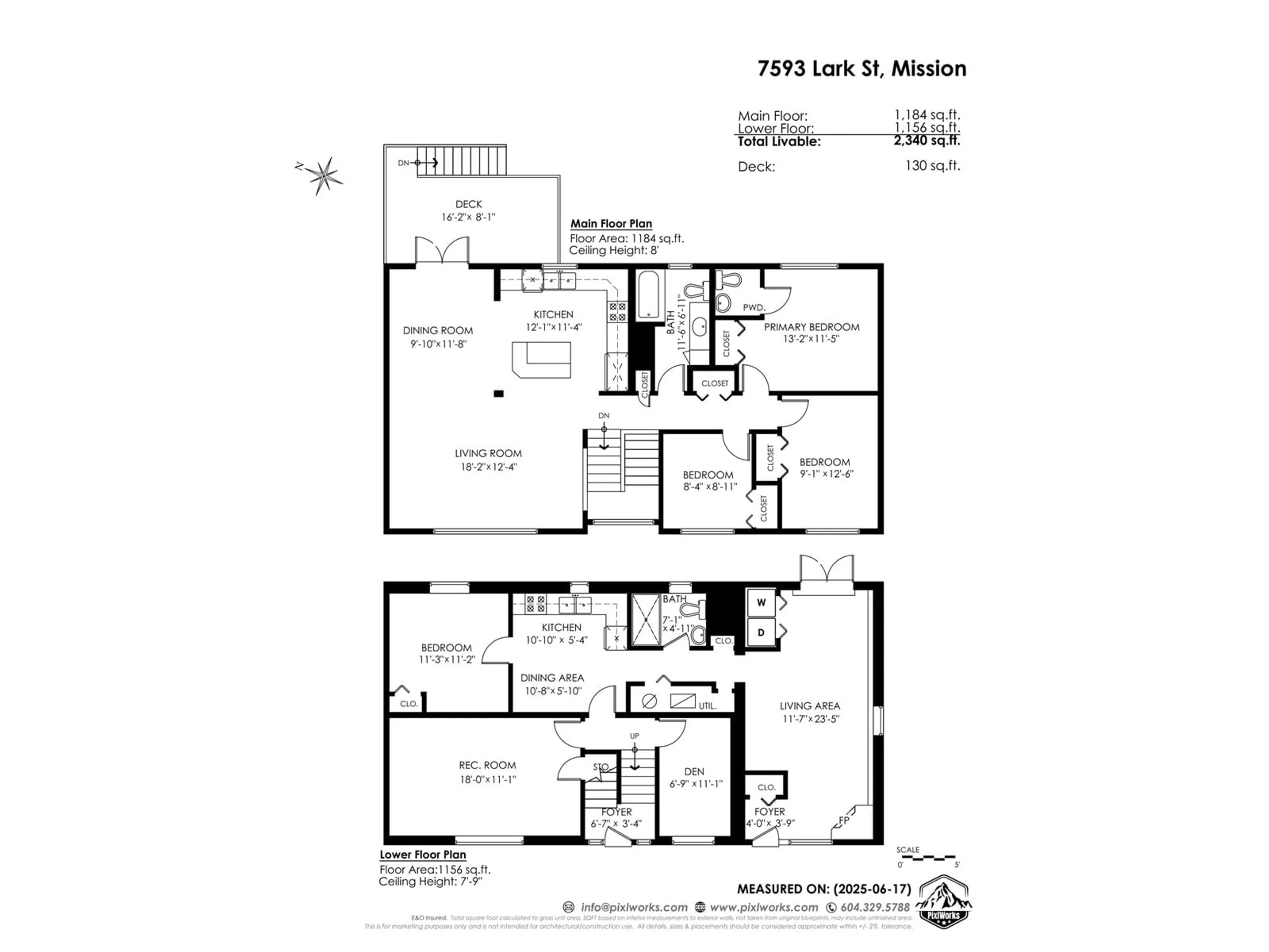 Floor plan for 7593 LARK, Mission British Columbia V2V3A4