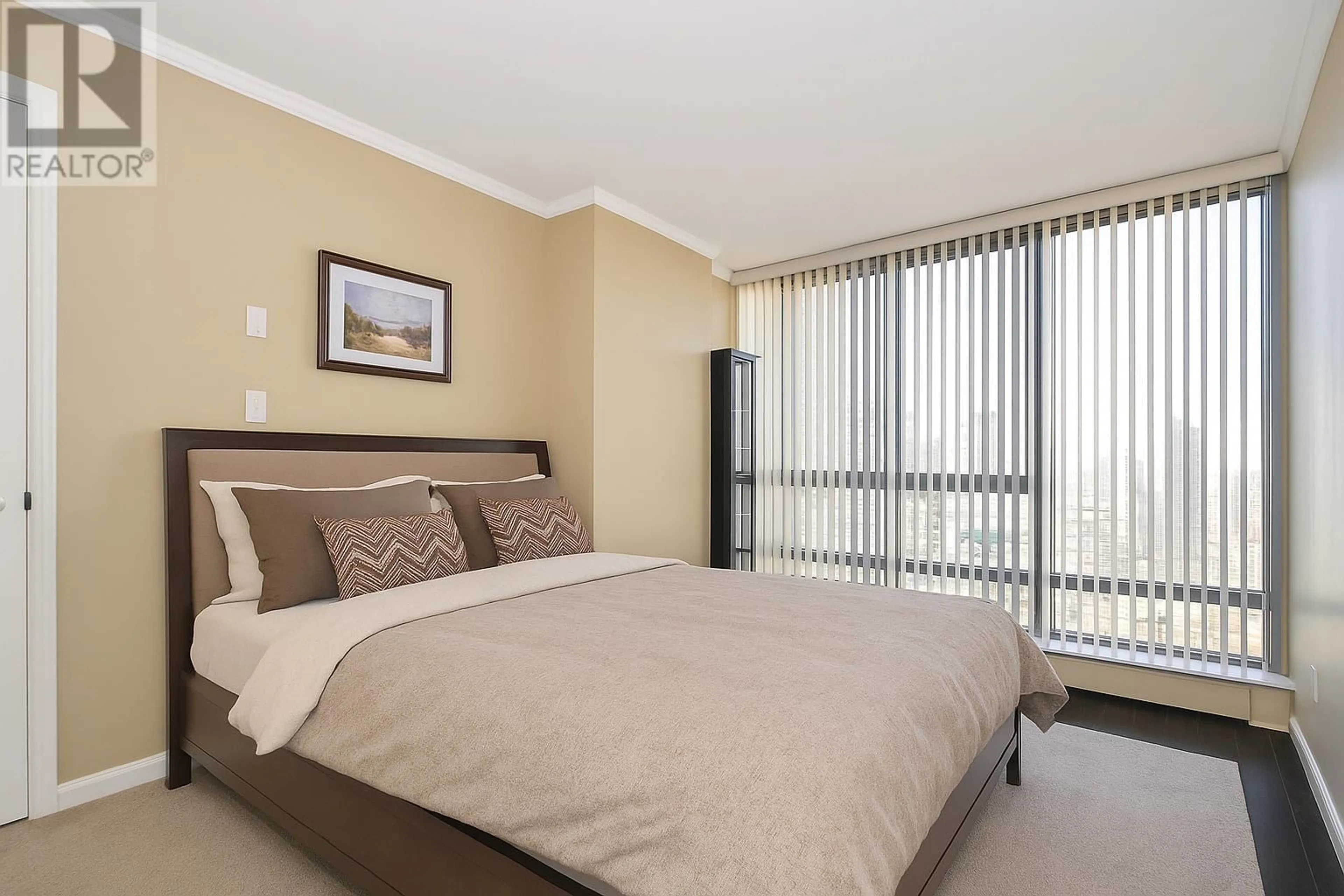 Bedroom with bed, carpet floor for 1905 - 950 CAMBIE STREET, Vancouver British Columbia V6B5X5