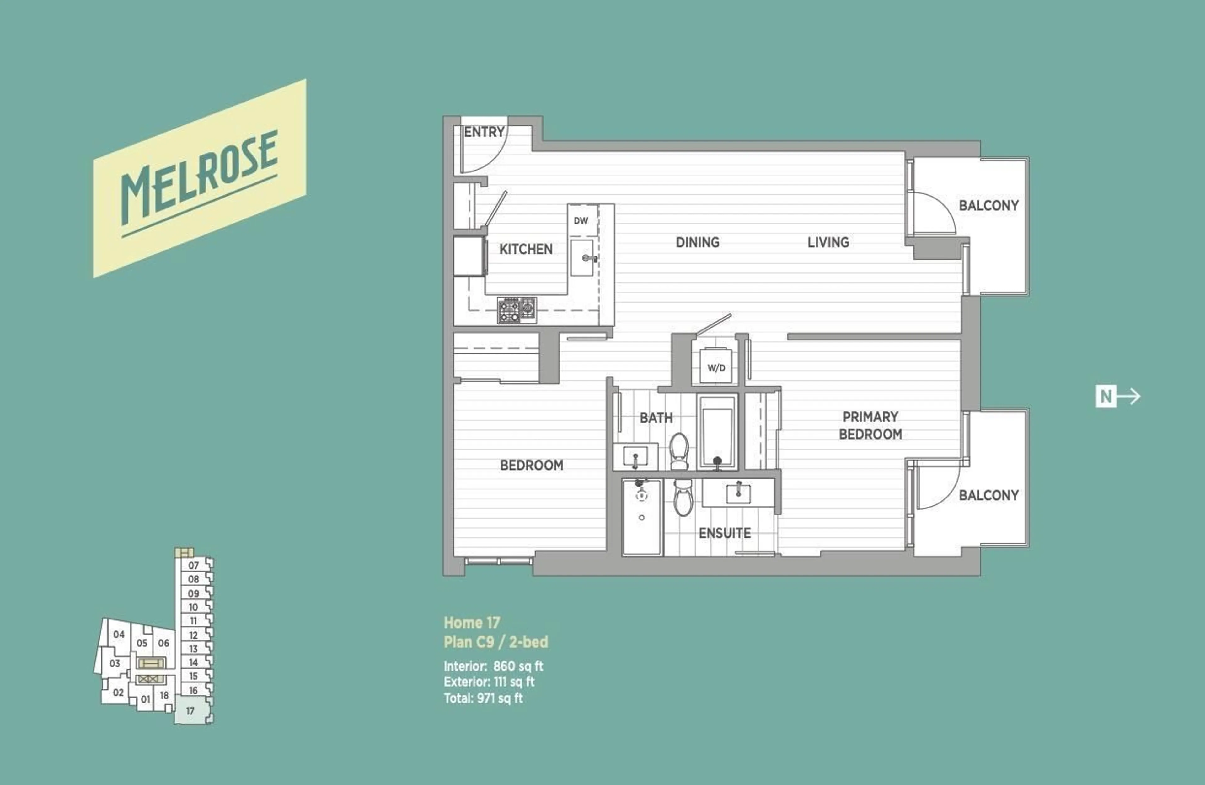 Floor plan for 417 - 10333 133, Surrey British Columbia V3T0V1