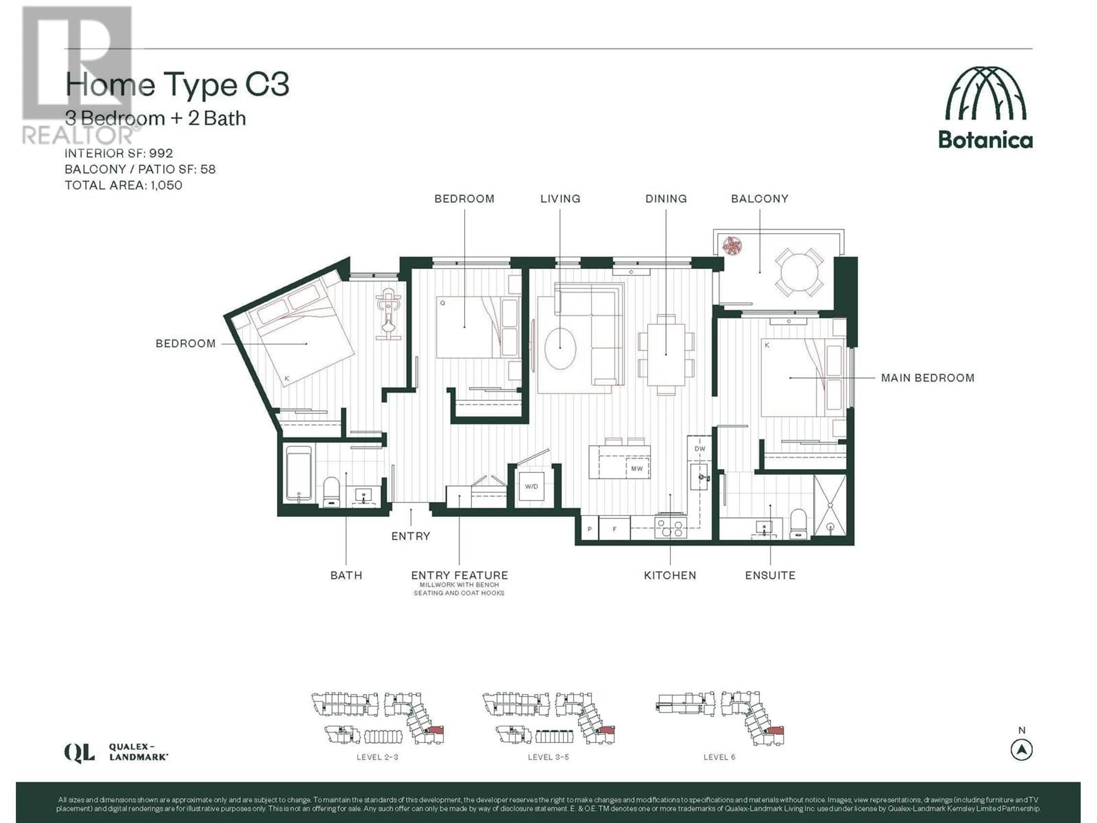 Floor plan for 312 - 592 HARRISON AVENUE, Coquitlam British Columbia V3J3Z5