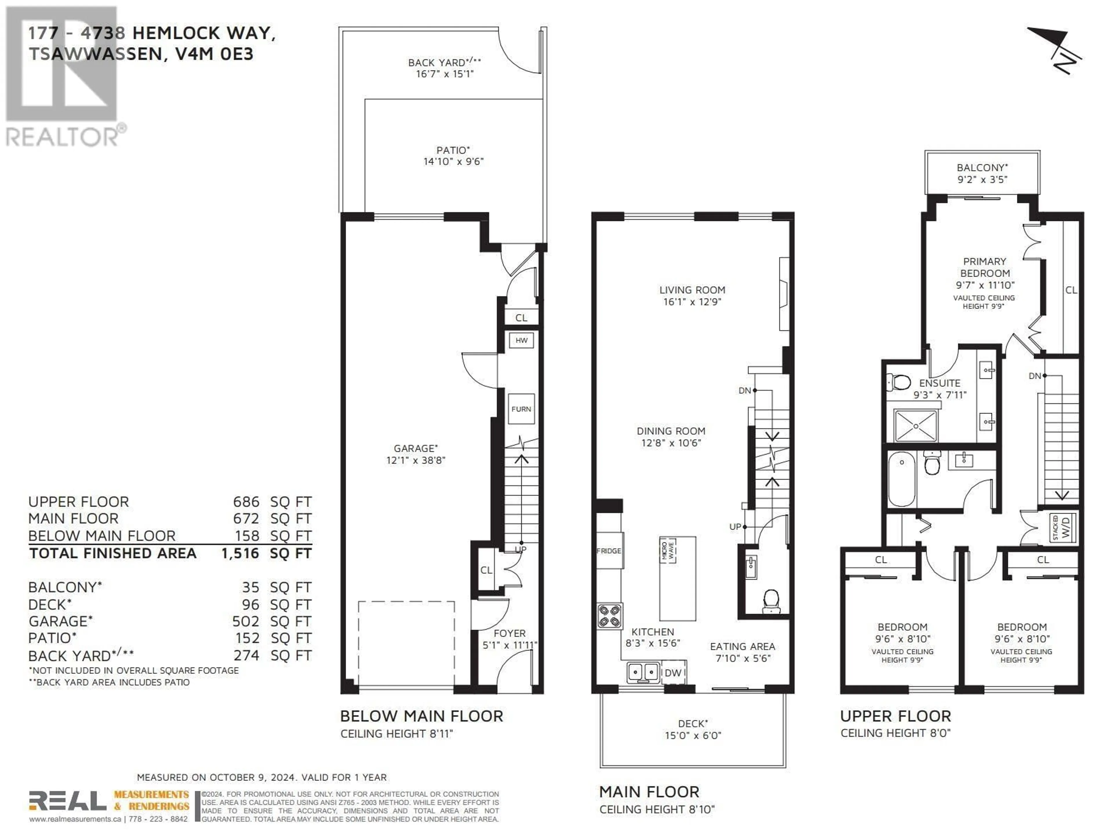 Floor plan for 177 - 4738 HEMLOCK WAY, Tsawwassen British Columbia V4M0E3