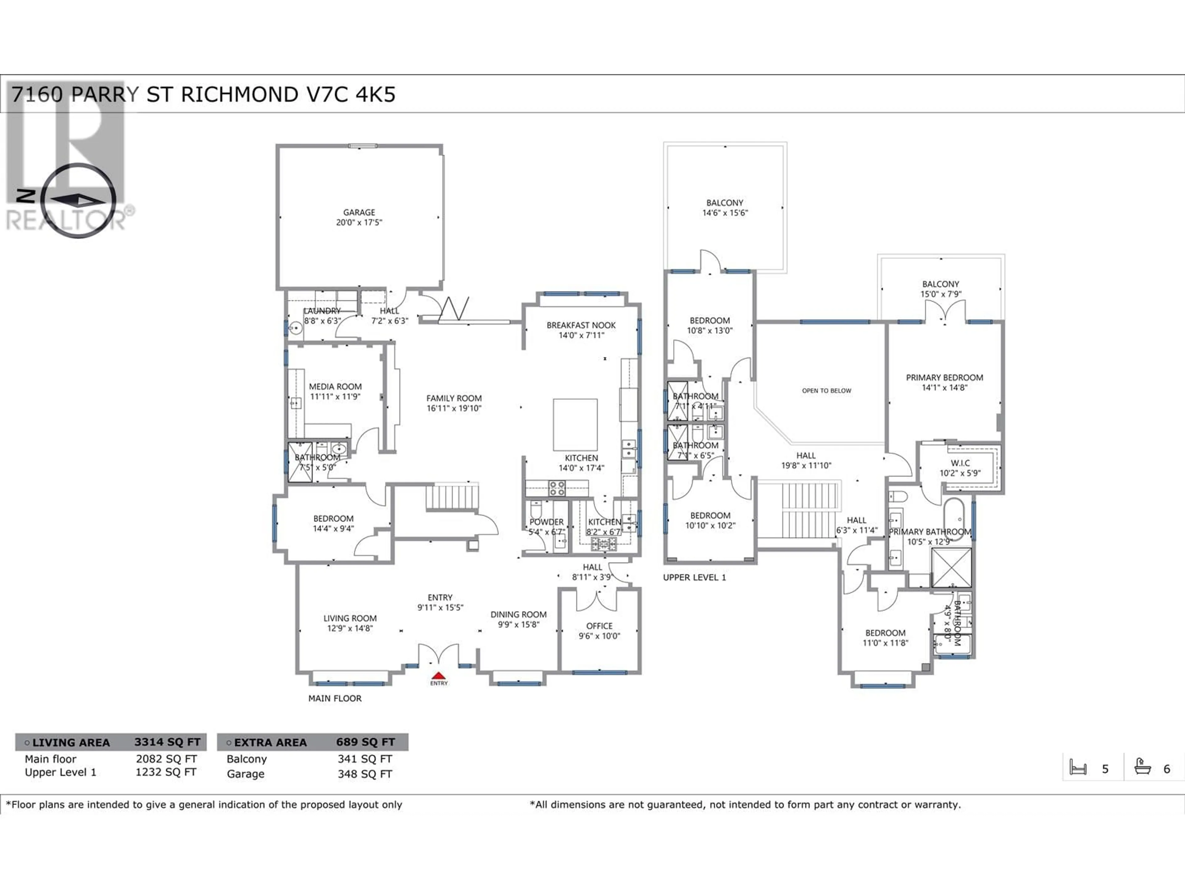 Floor plan for 7160 PARRY STREET, Richmond British Columbia V7C4K5