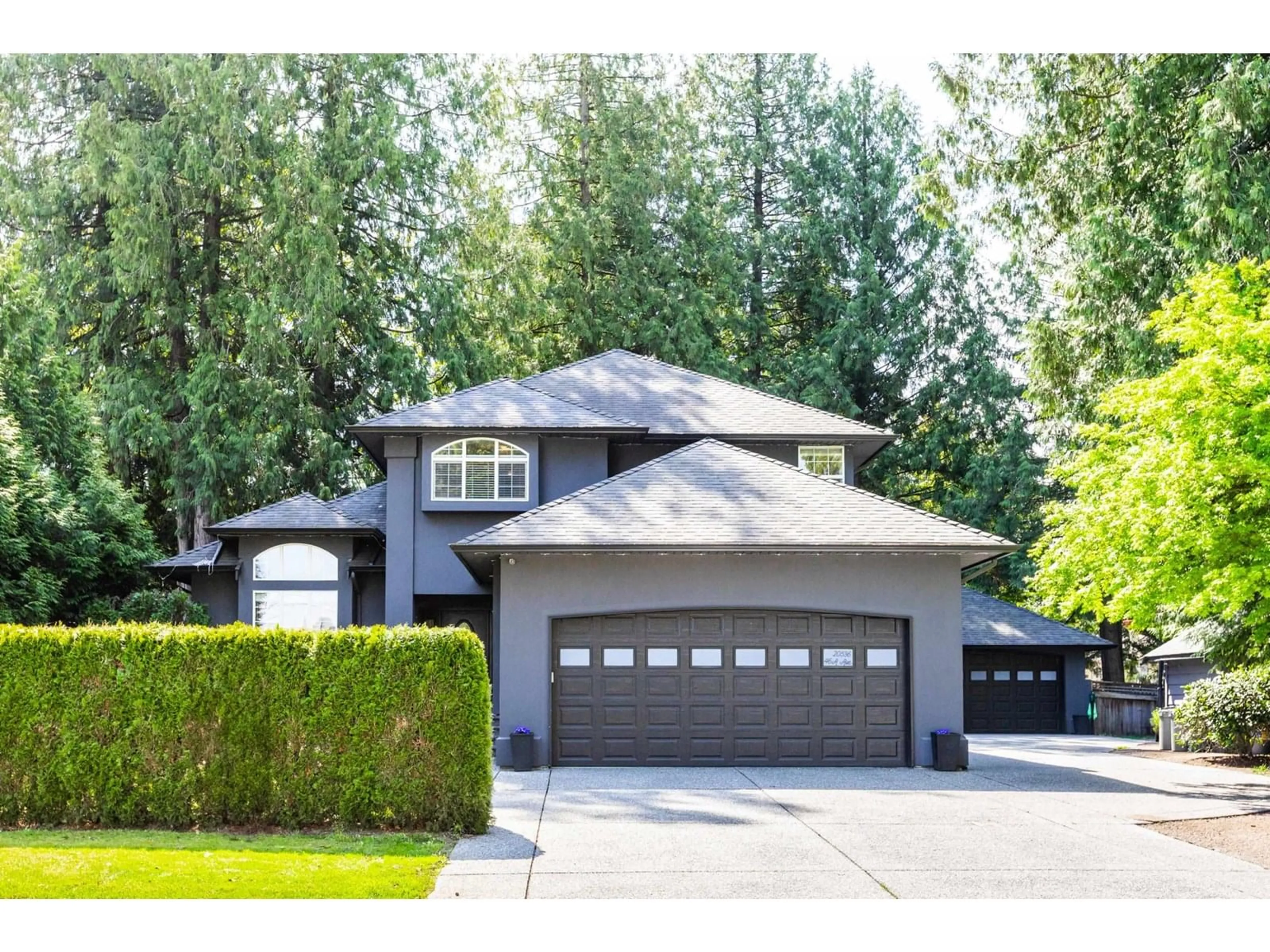 Home with vinyl exterior material, street for 20536 46A, Langley British Columbia V3A3J8