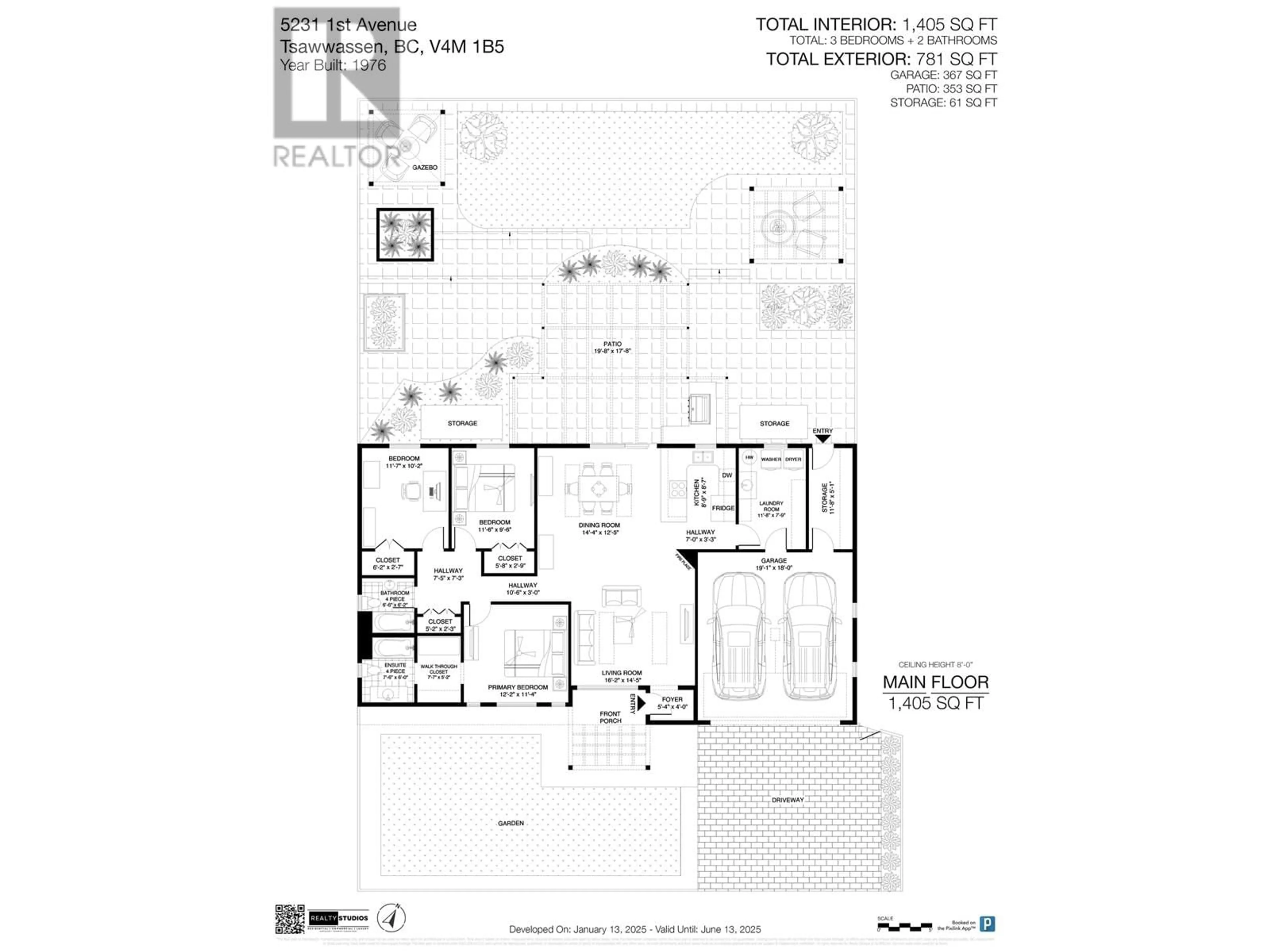 Floor plan for 5231 1 AVENUE, Delta British Columbia V4M1B4