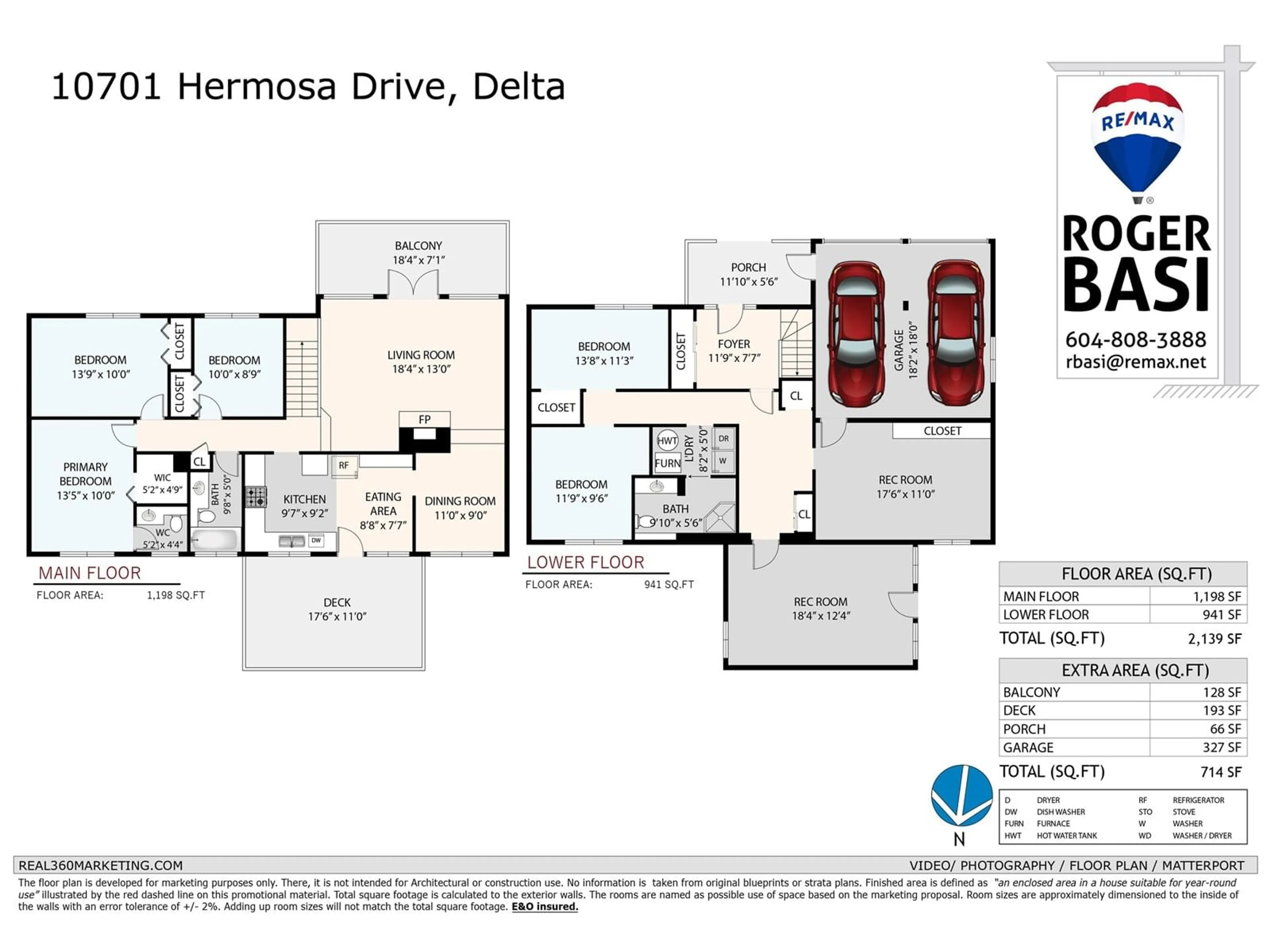 Floor plan for 10701 HERMOSA, Delta British Columbia V4C6S8
