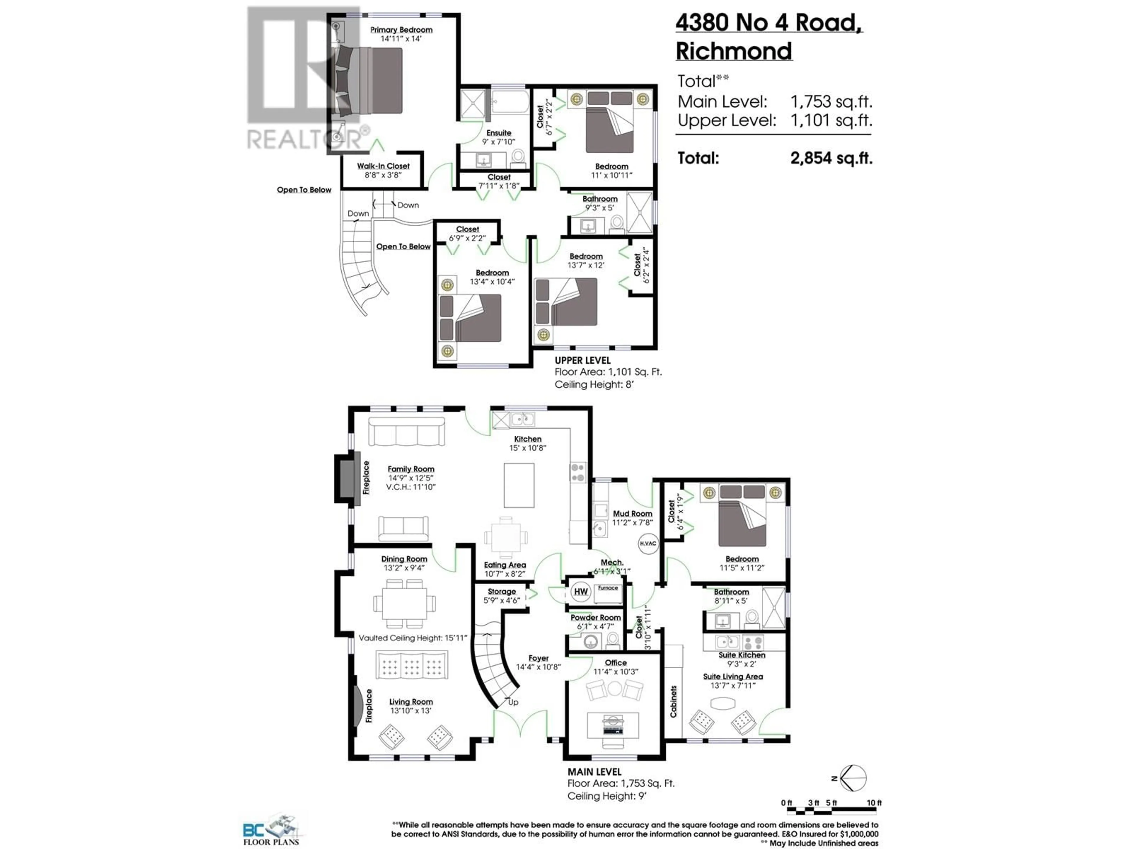 Floor plan for 4380 NO. 4 ROAD, Richmond British Columbia V6X2M3