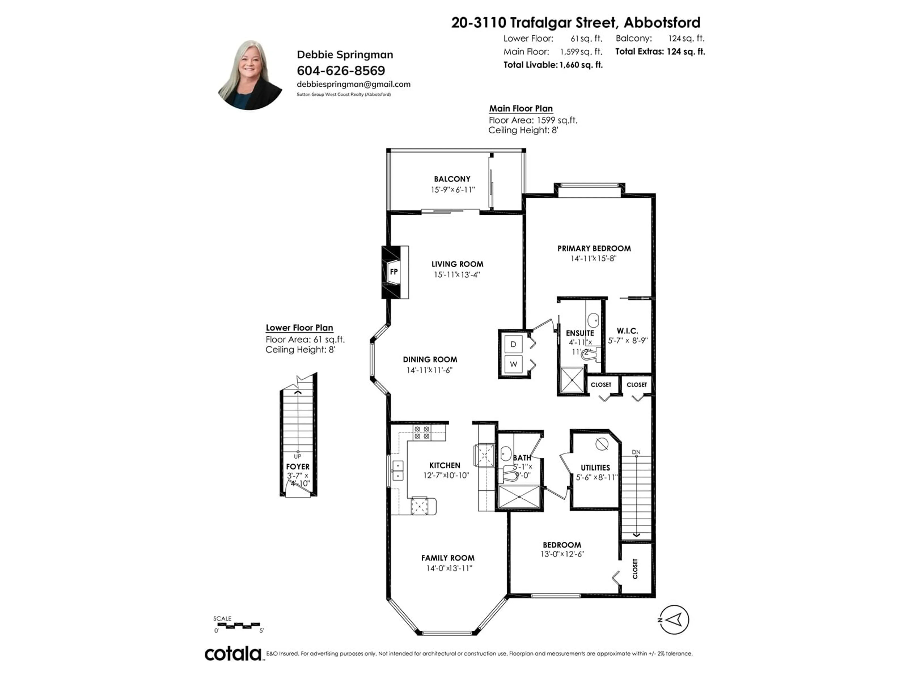 Floor plan for 20 - 3110 TRAFALGAR, Abbotsford British Columbia V2S7X7