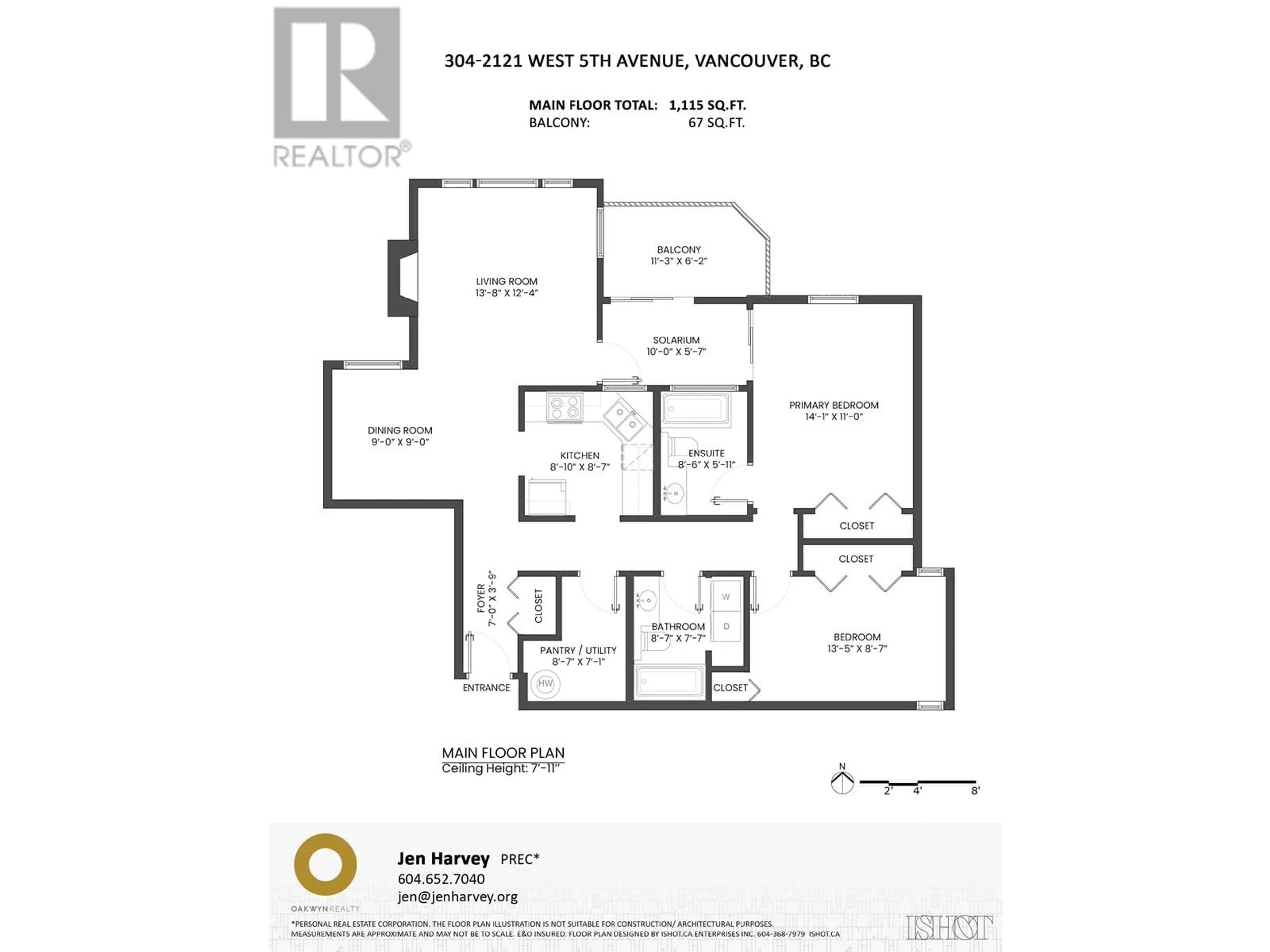 Floor plan for 304 - 2121 5TH AVENUE, Vancouver British Columbia V6K1S1
