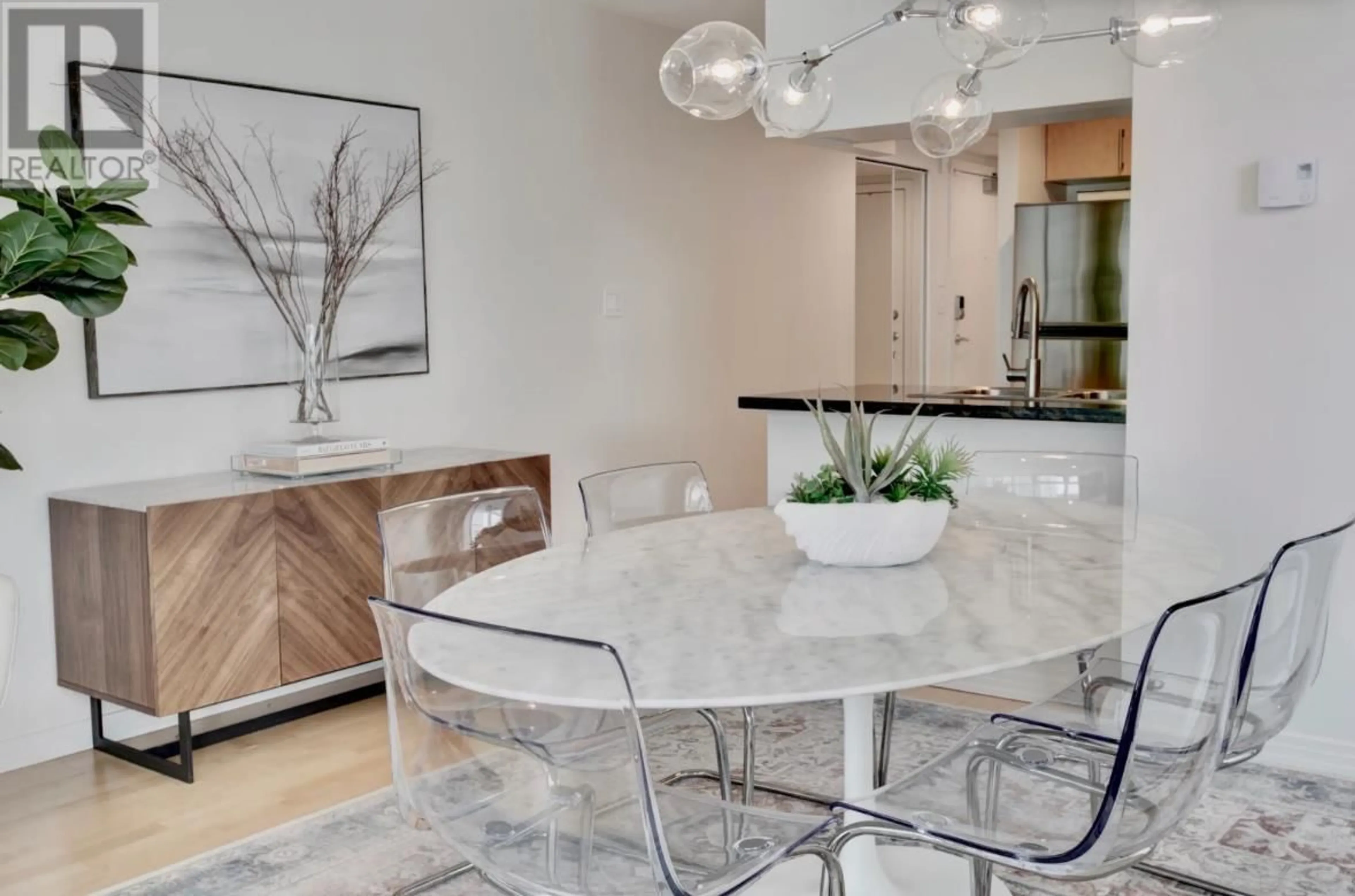 Contemporary kitchen, ceramic/tile floor for 1205 - 1199 MARINASIDE CRESCENT, Vancouver British Columbia V6Z2Y2
