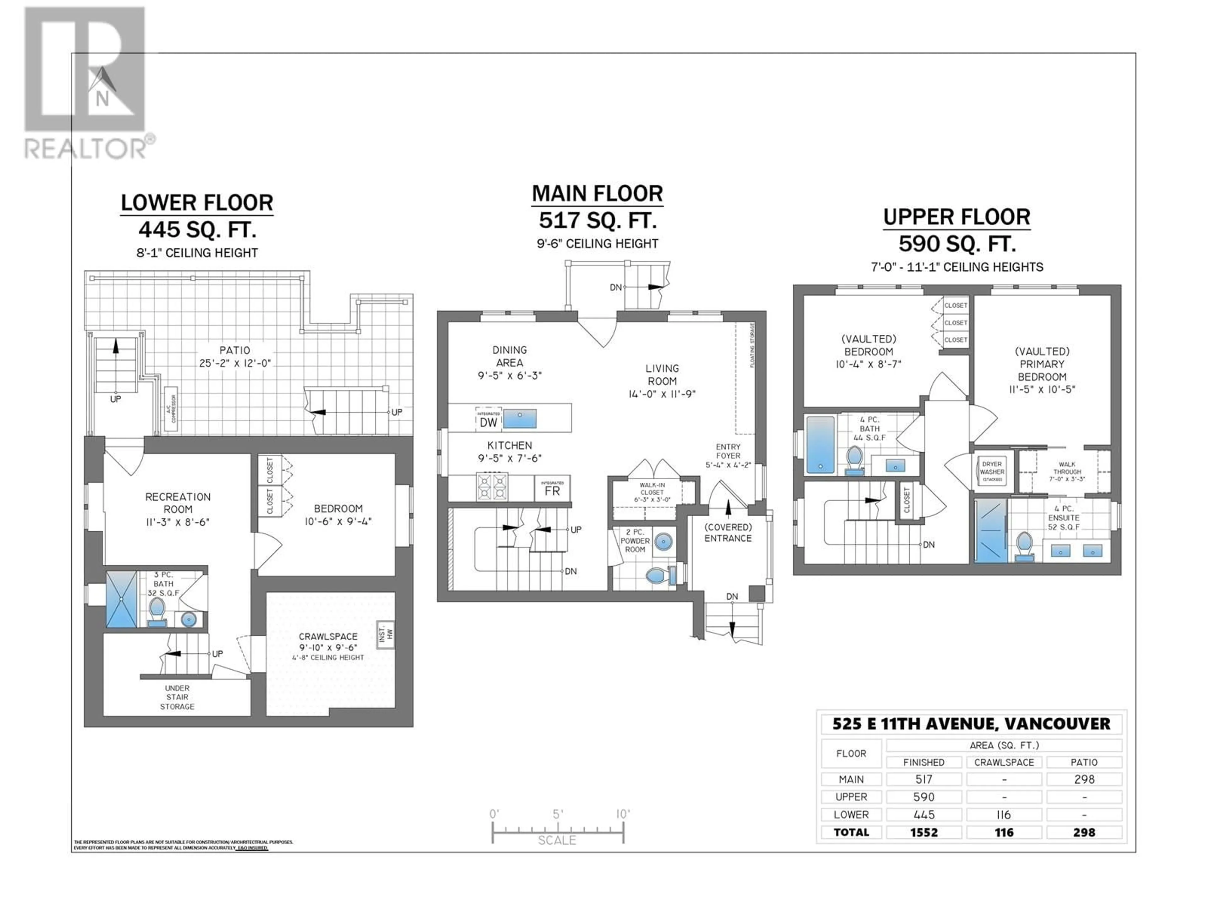 Floor plan for 525 11TH AVENUE, Vancouver British Columbia V5T2E1