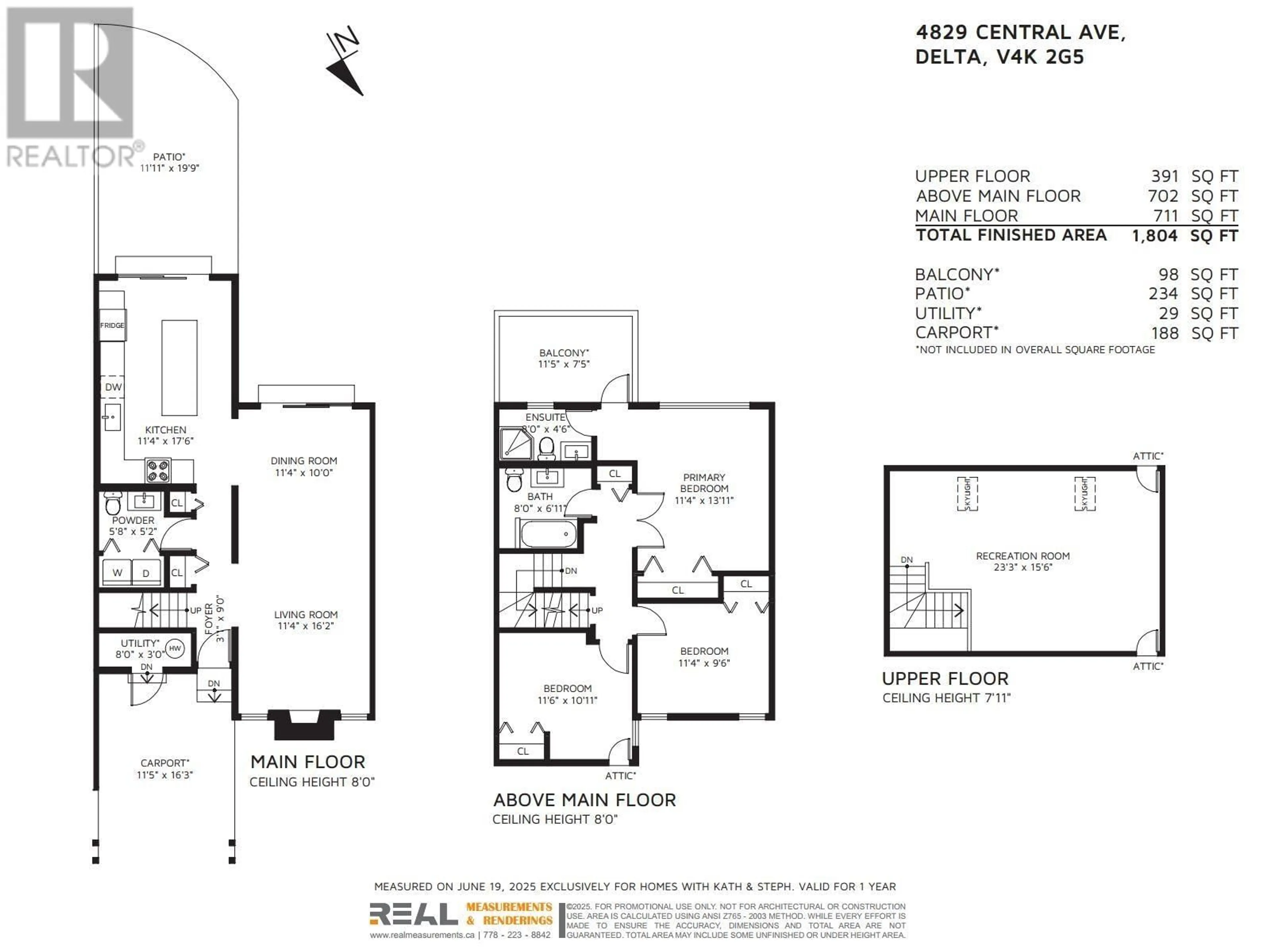 Floor plan for 4829 CENTRAL AVENUE, Delta British Columbia V4K2G5