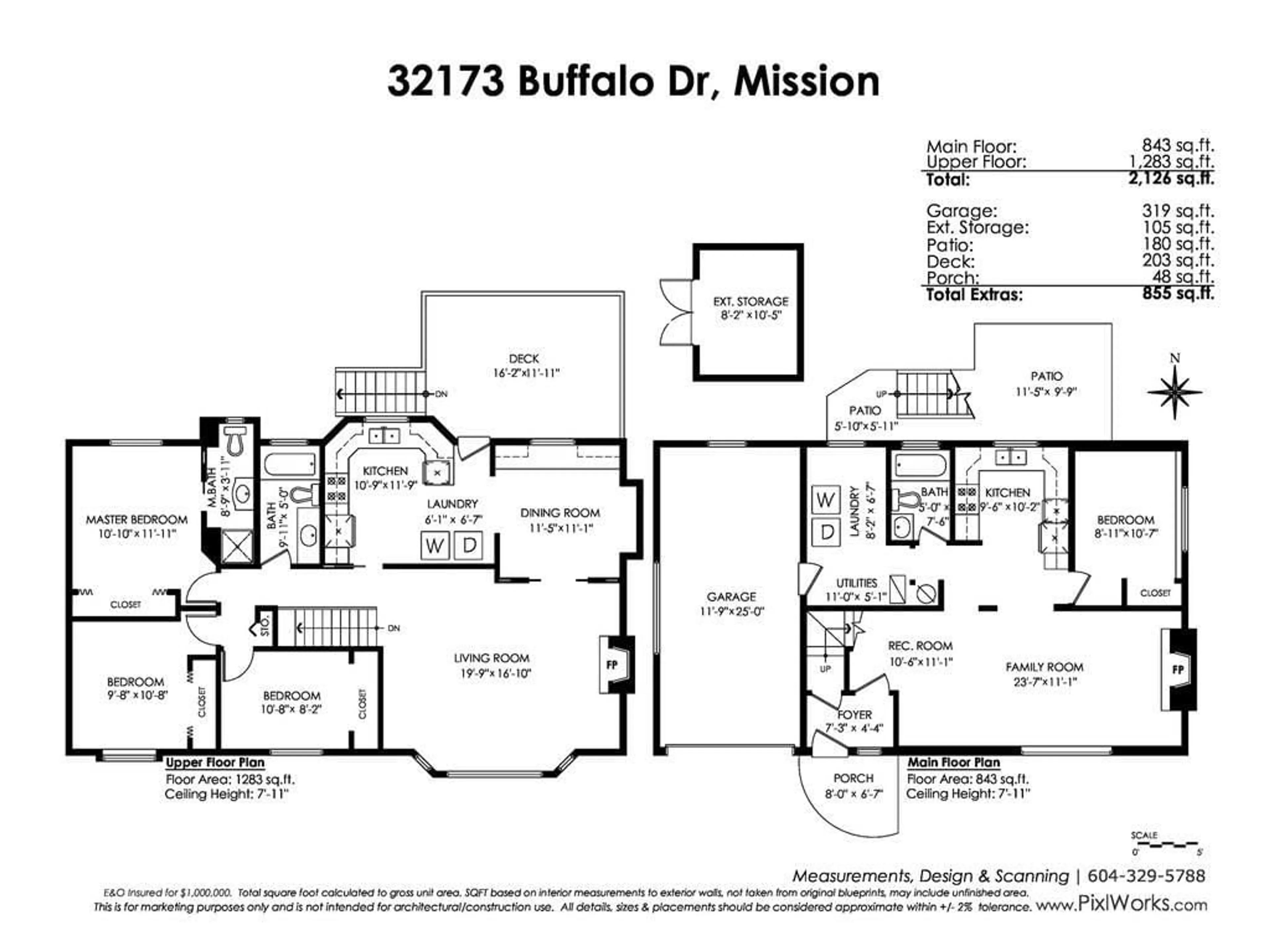 Floor plan for 32173 BUFFALO, Mission British Columbia V2V4P5