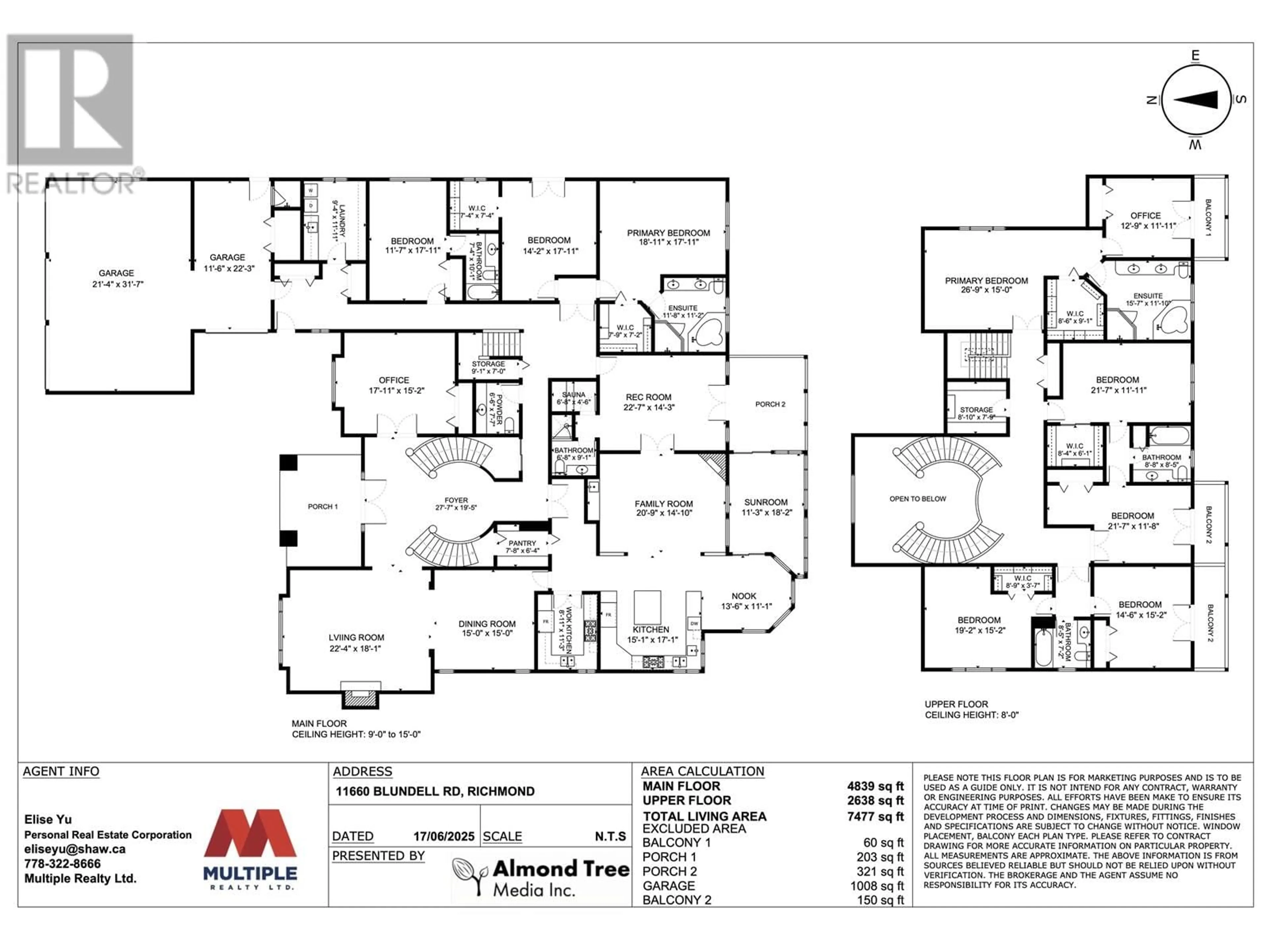 Floor plan for 11660 BLUNDELL ROAD, Richmond British Columbia V6Y1L3