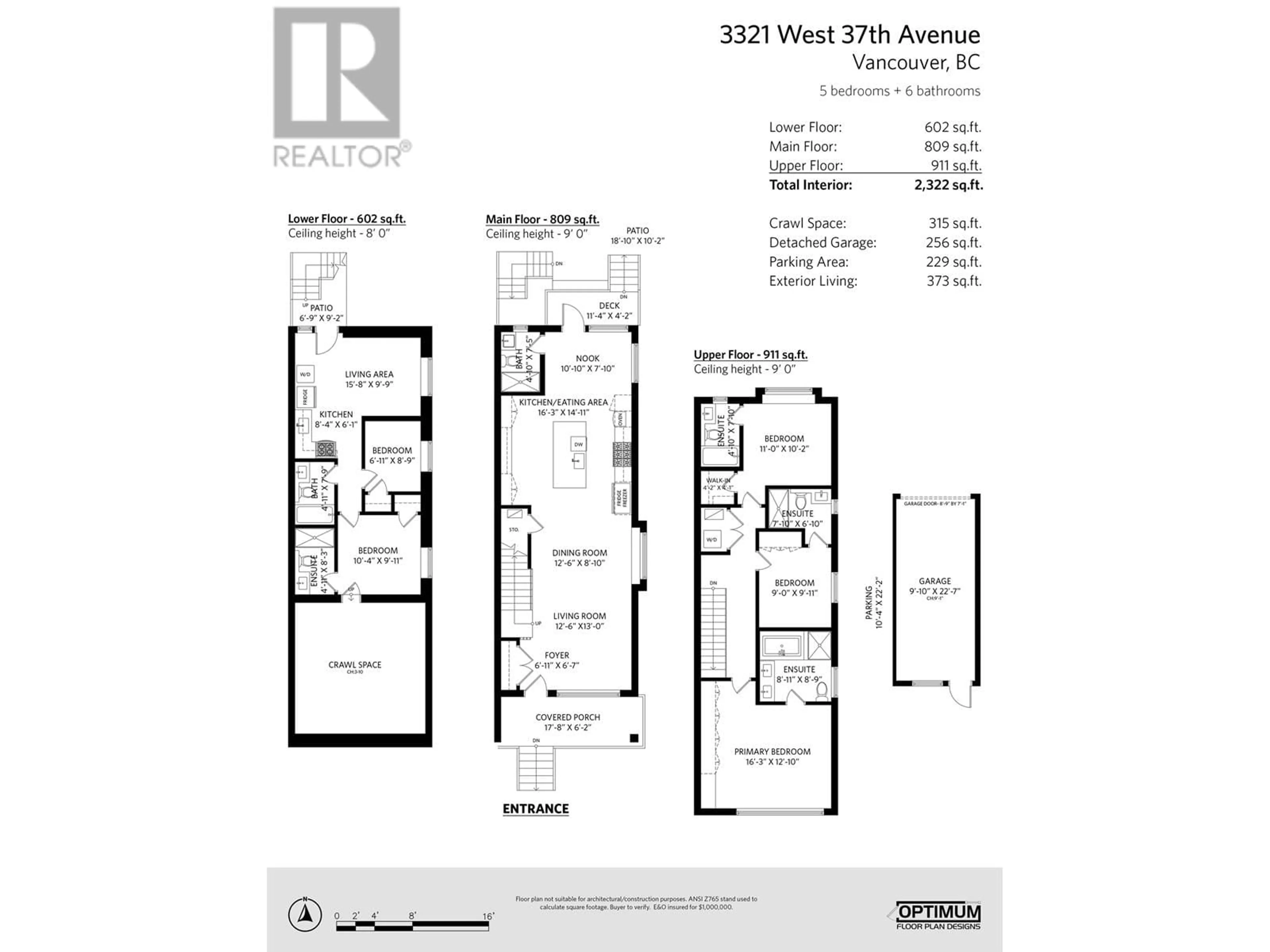 Floor plan for 3321 37TH AVENUE, Vancouver British Columbia V6N3E6