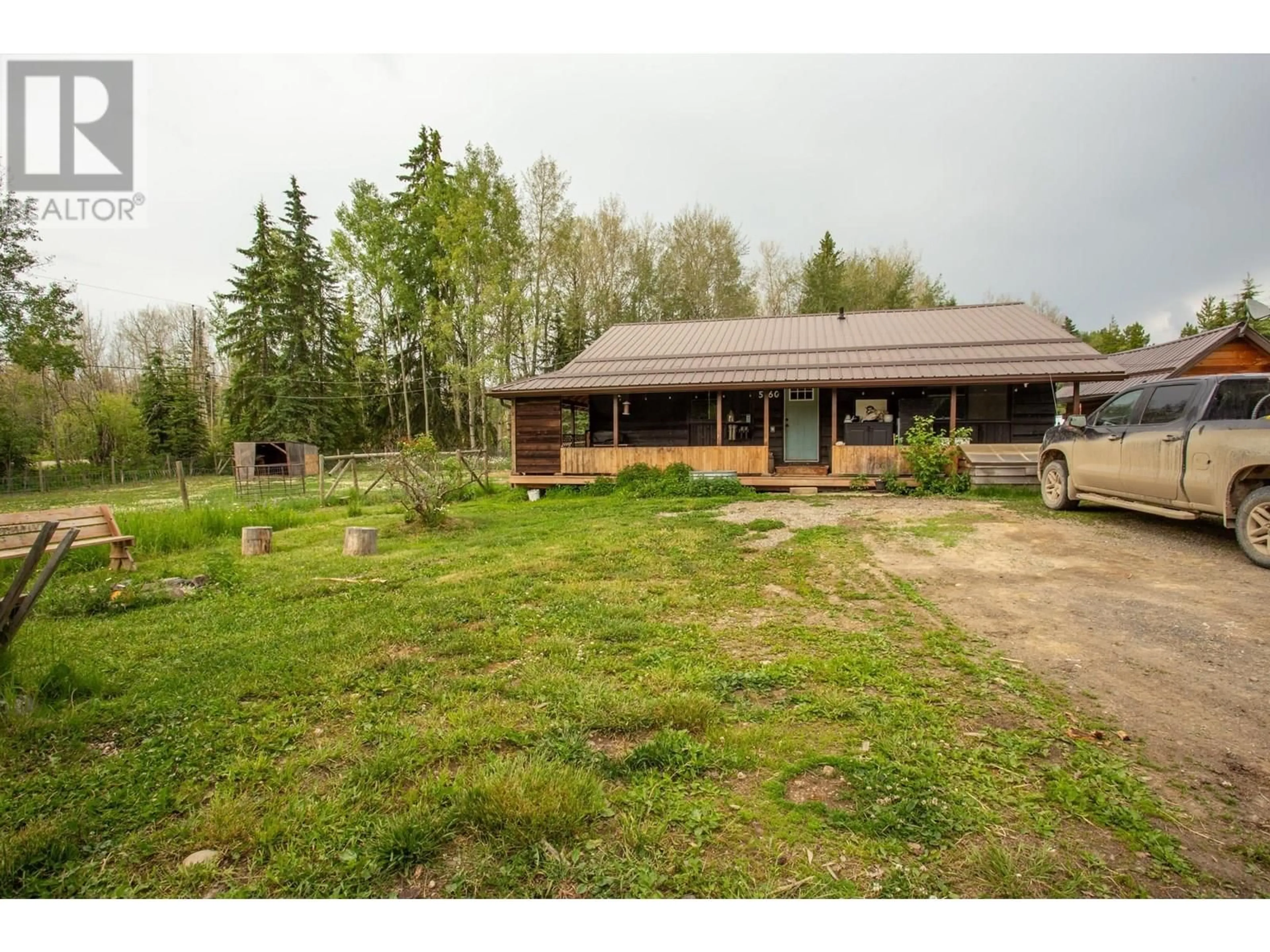 A pic from outside/outdoor area/front of a property/back of a property/a pic from drone, unknown for 5760 MCLEOD ROAD, Prince George British Columbia V2K5X2