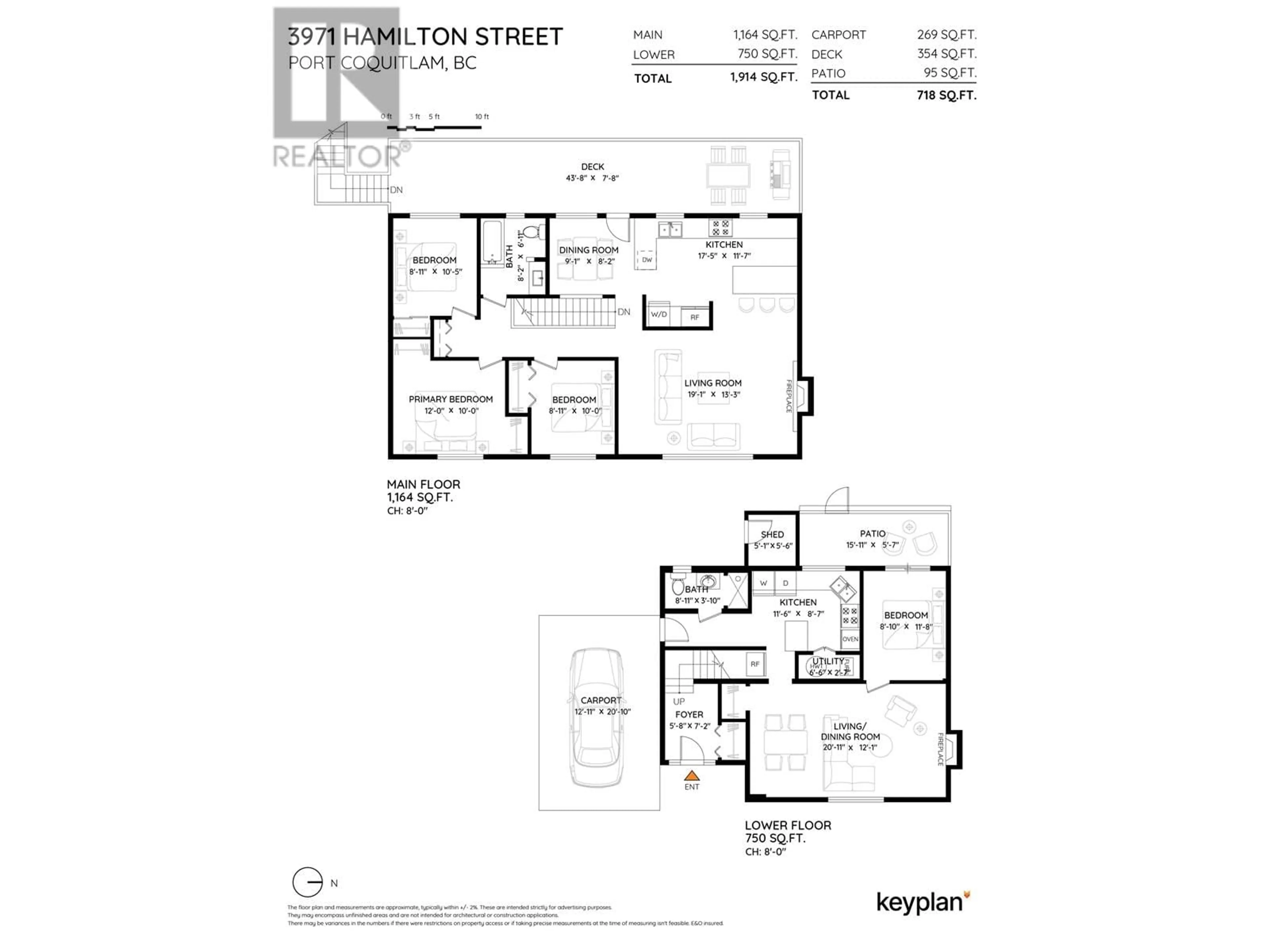 Floor plan for 3971 HAMILTON STREET, Port Coquitlam British Columbia V3B3A8