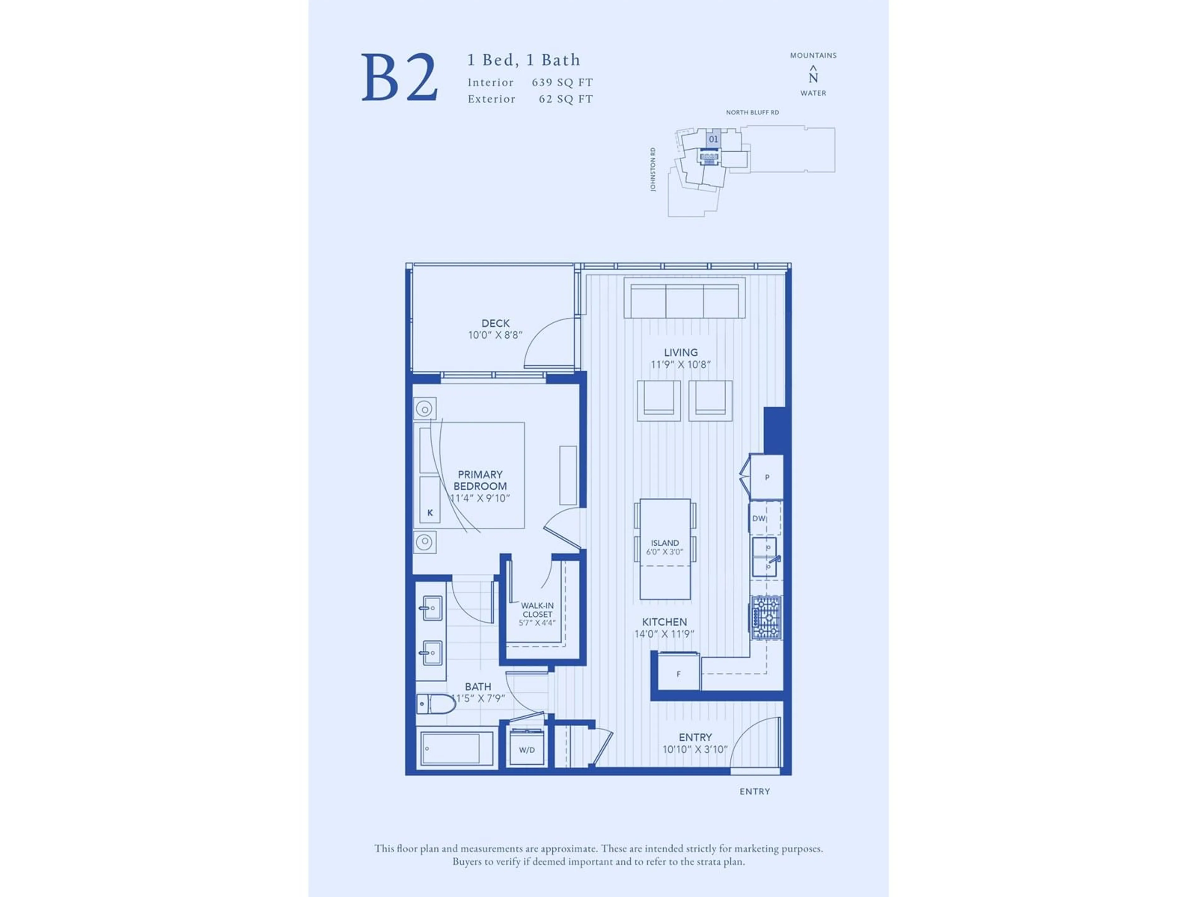 Floor plan for 1501 - 1588 JOHNSTON, White Rock British Columbia V4B0C5