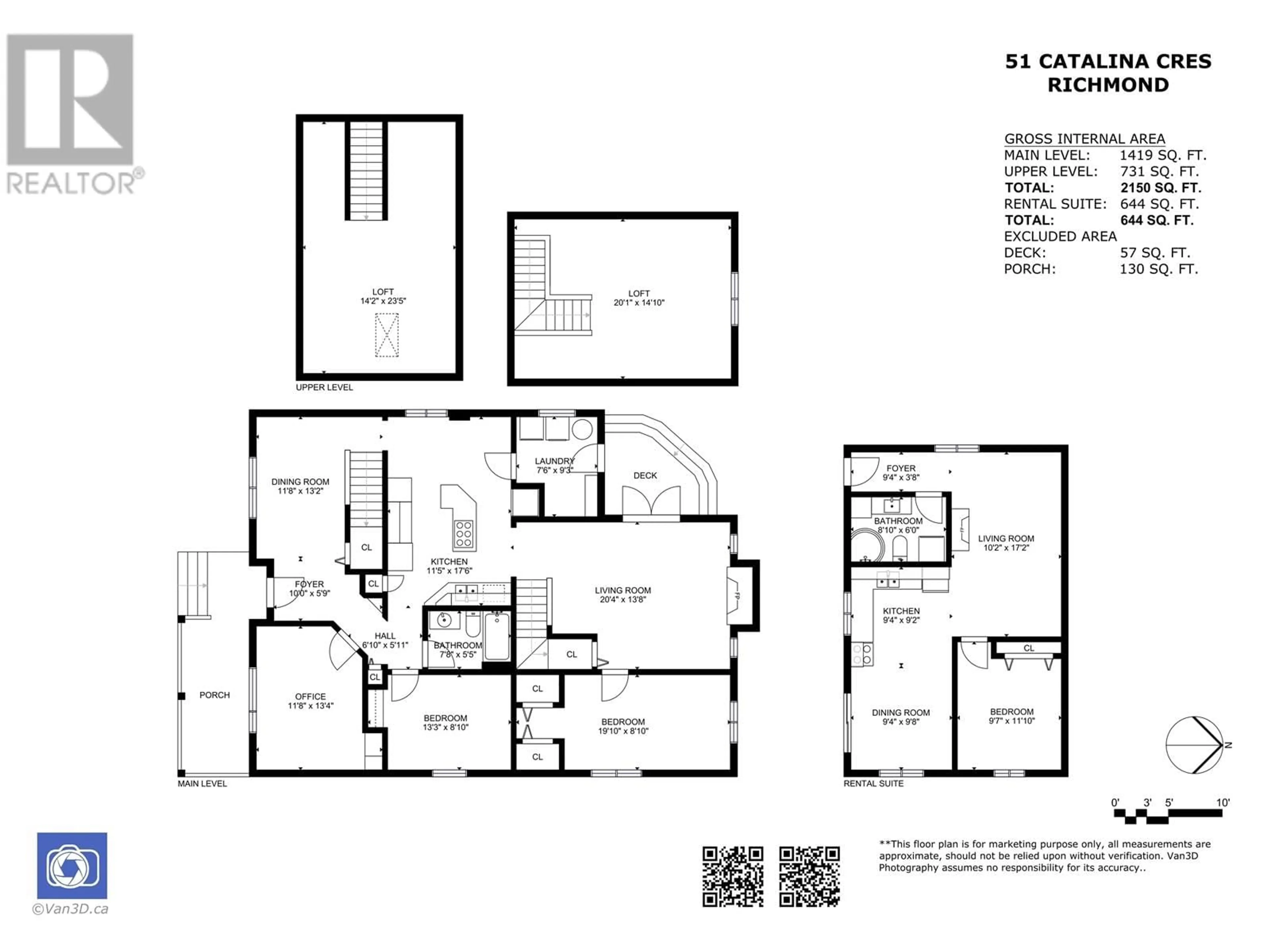 Floor plan for 51 CATALINA CRESCENT, Richmond British Columbia V7B1C9