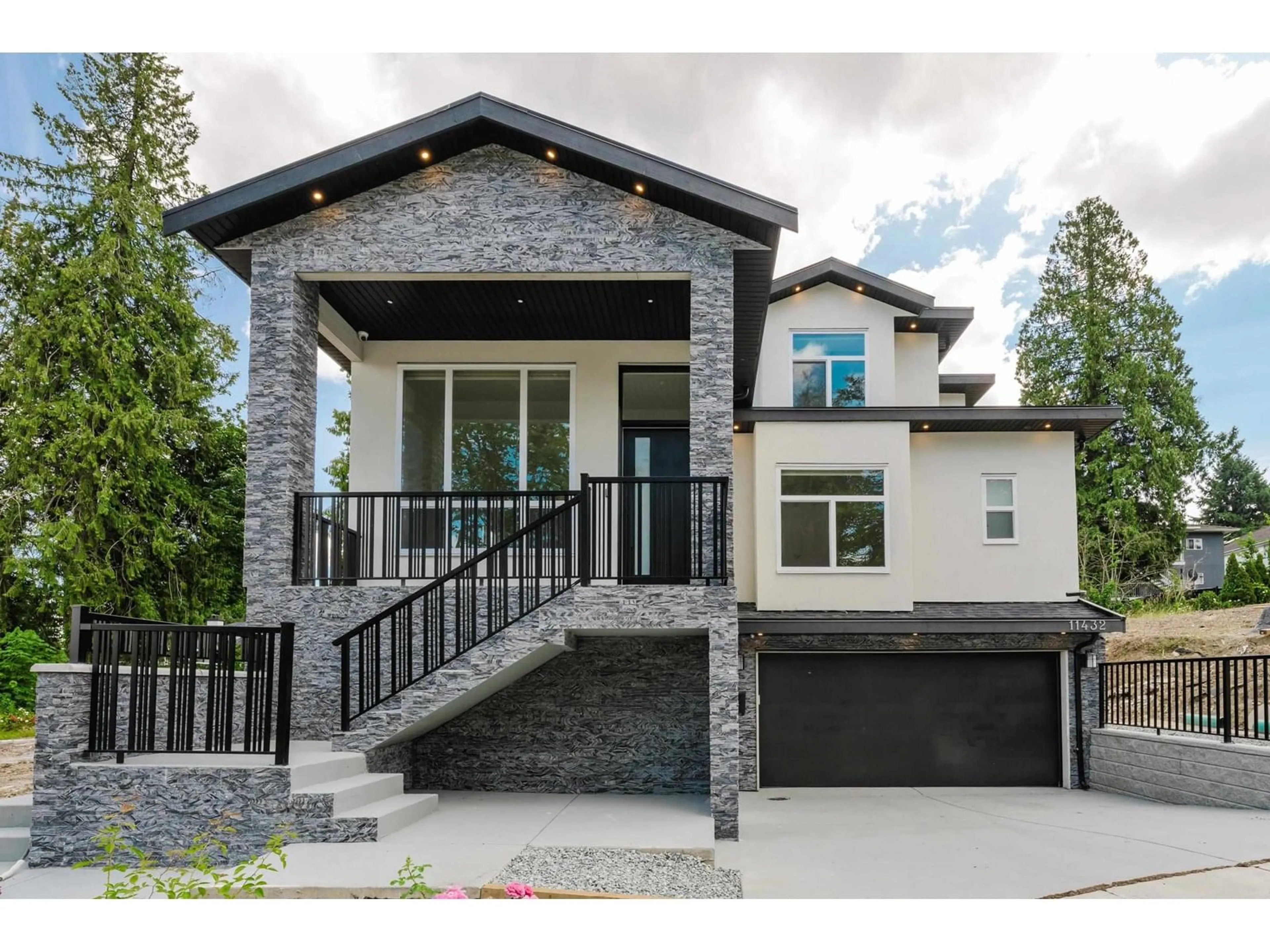 Home with brick exterior material, street for 11432 138A, Surrey British Columbia V3T4L1