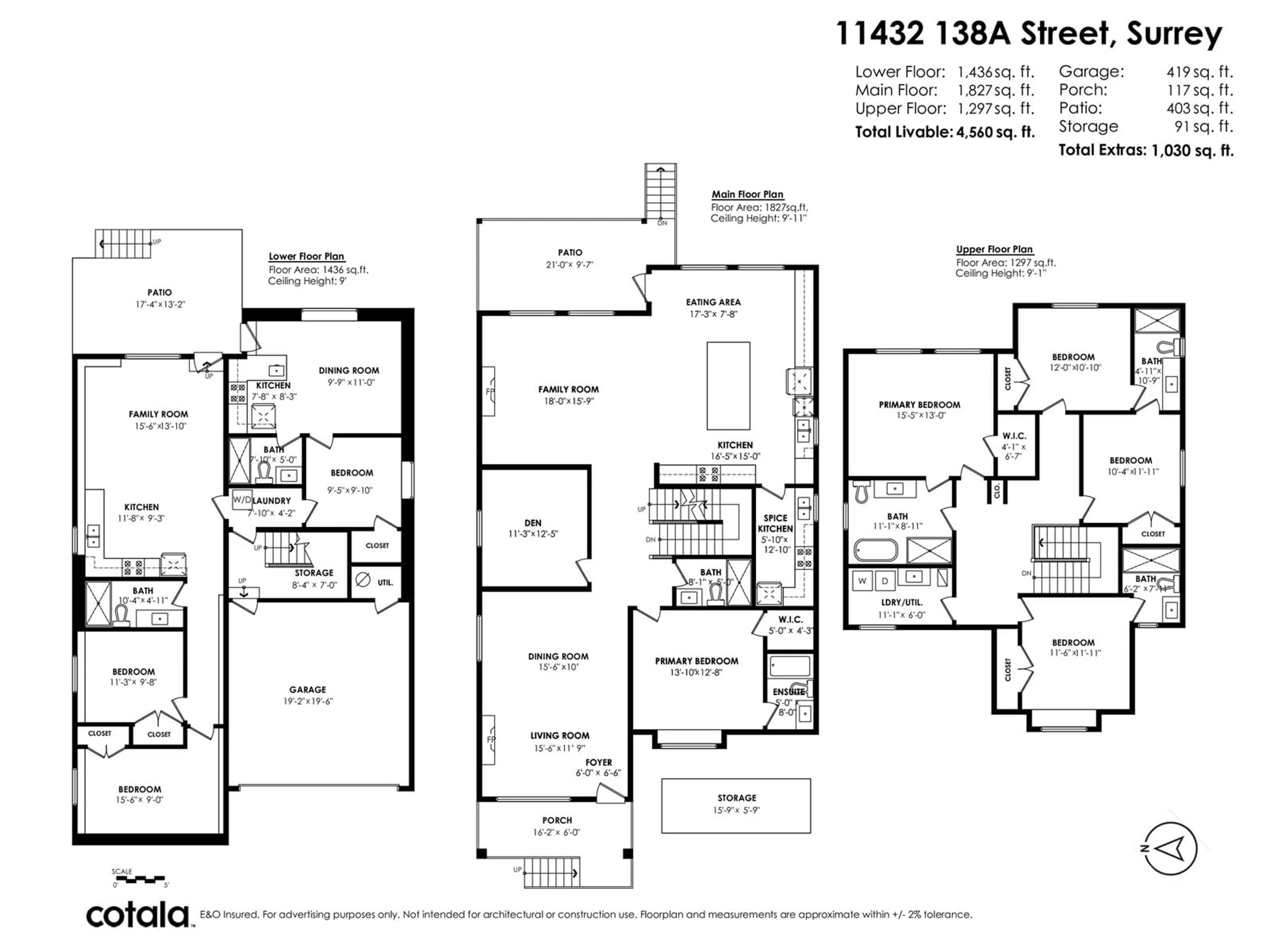 Floor plan for 11432 138A, Surrey British Columbia V3T4L1