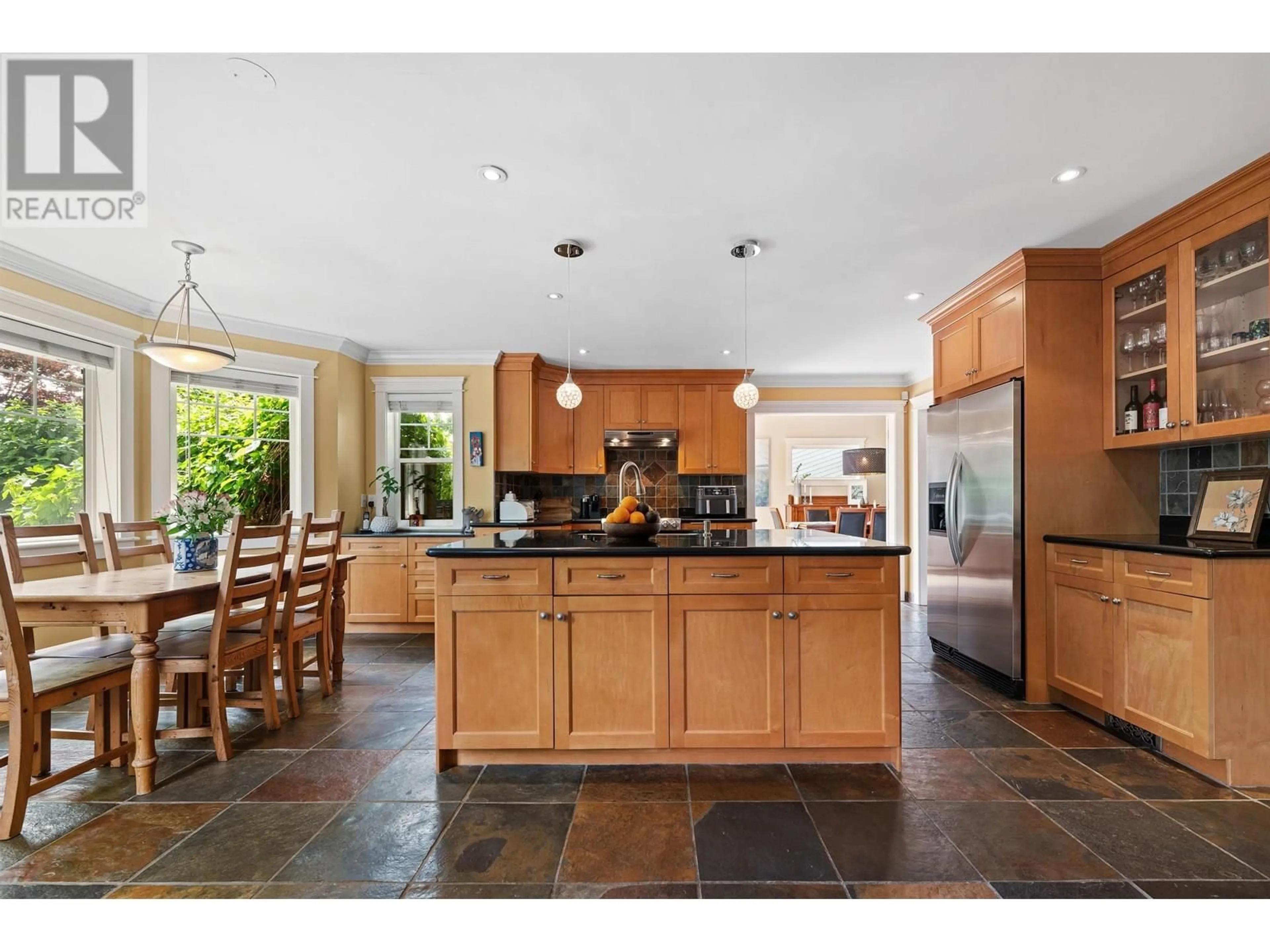 Open concept kitchen, ceramic/tile floor for 749 10TH STREET, North Vancouver British Columbia V7L2G2