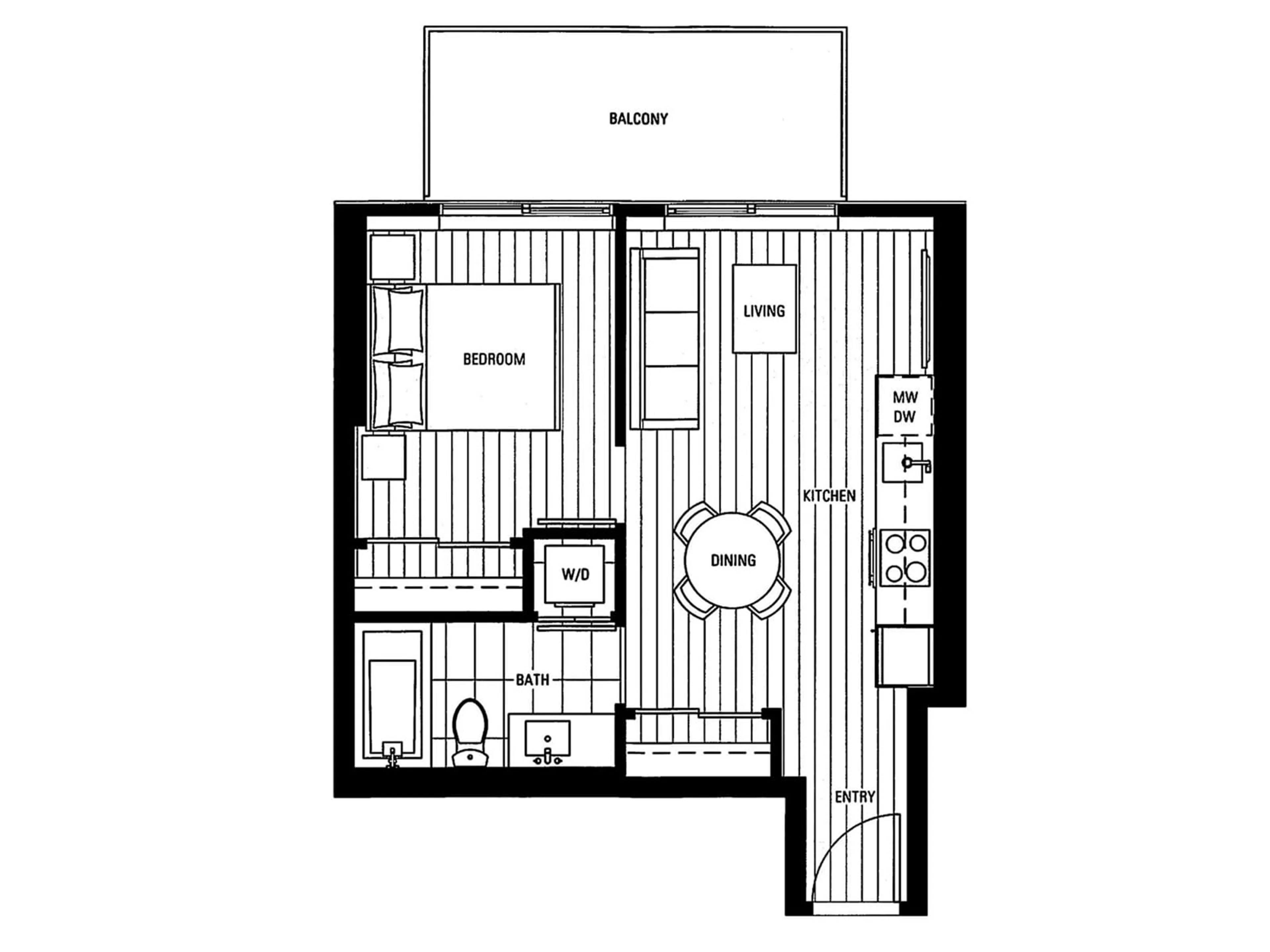 Floor plan for 1906 - 13655 FRASER, Surrey British Columbia V3T0P8