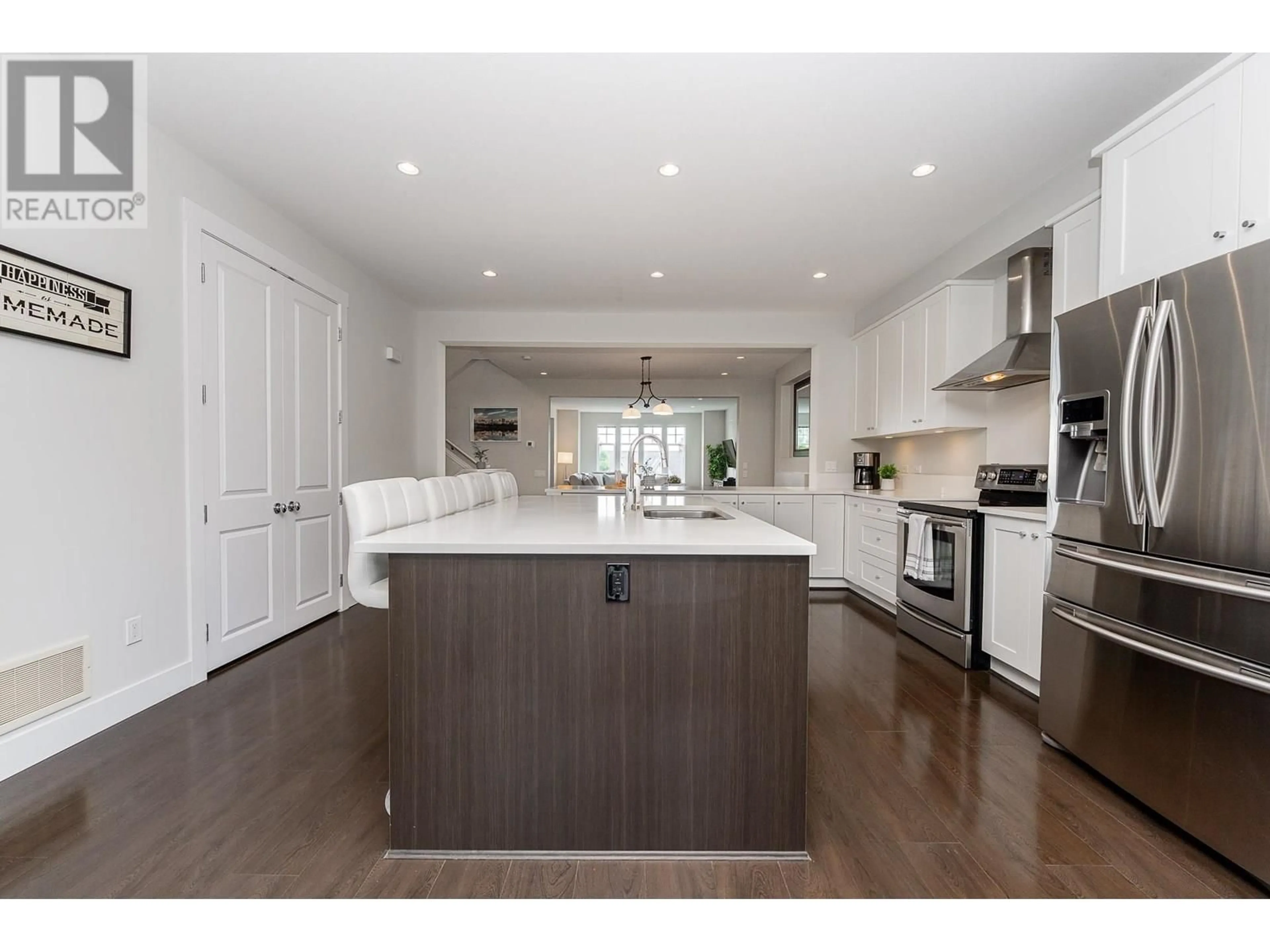 Open concept kitchen, wood/laminate floor for 3479 DAVID AVENUE, Coquitlam British Columbia V3E0H7