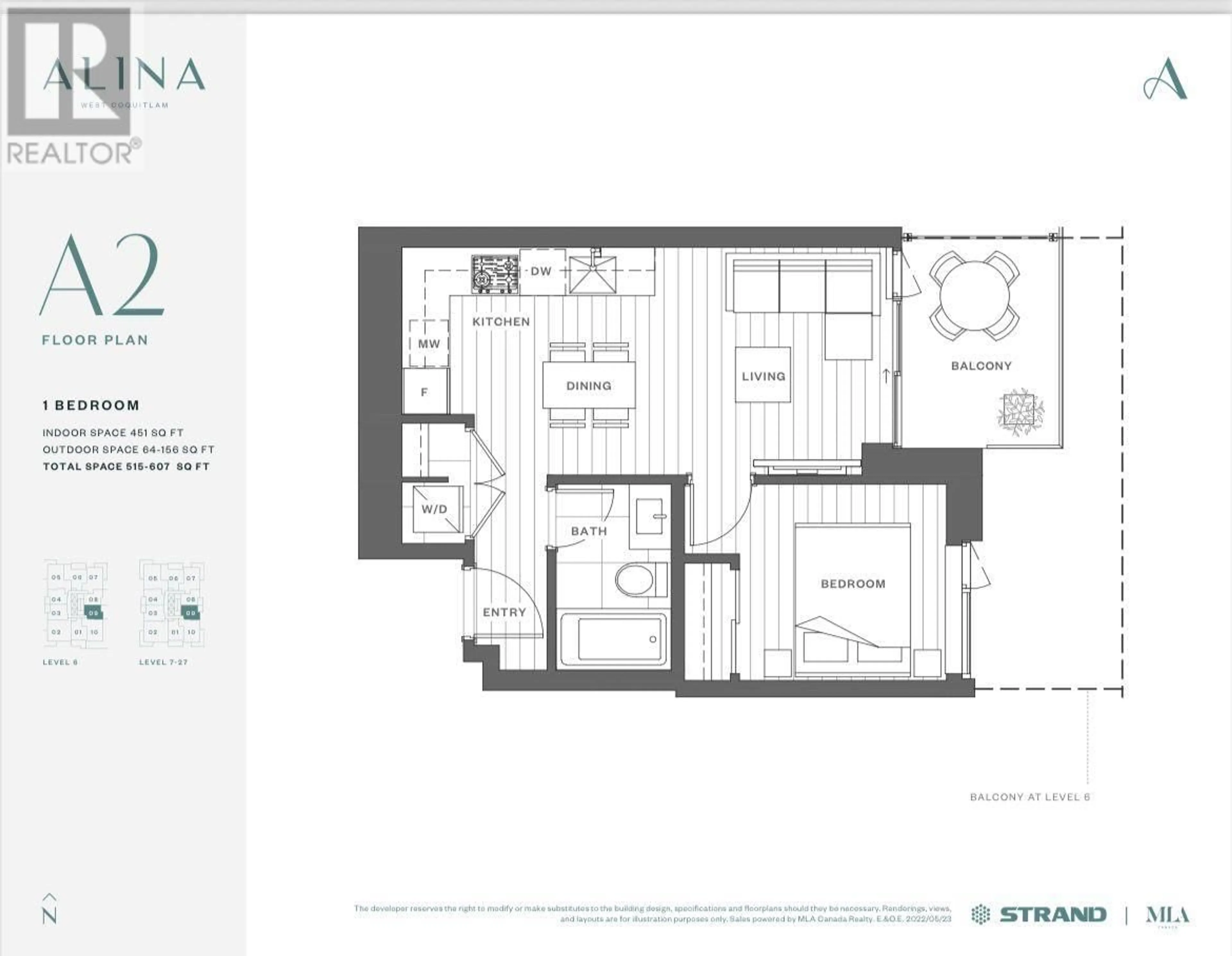 Floor plan for 1209 - 626 CLAREMONT STREET, Coquitlam British Columbia V3J3T4