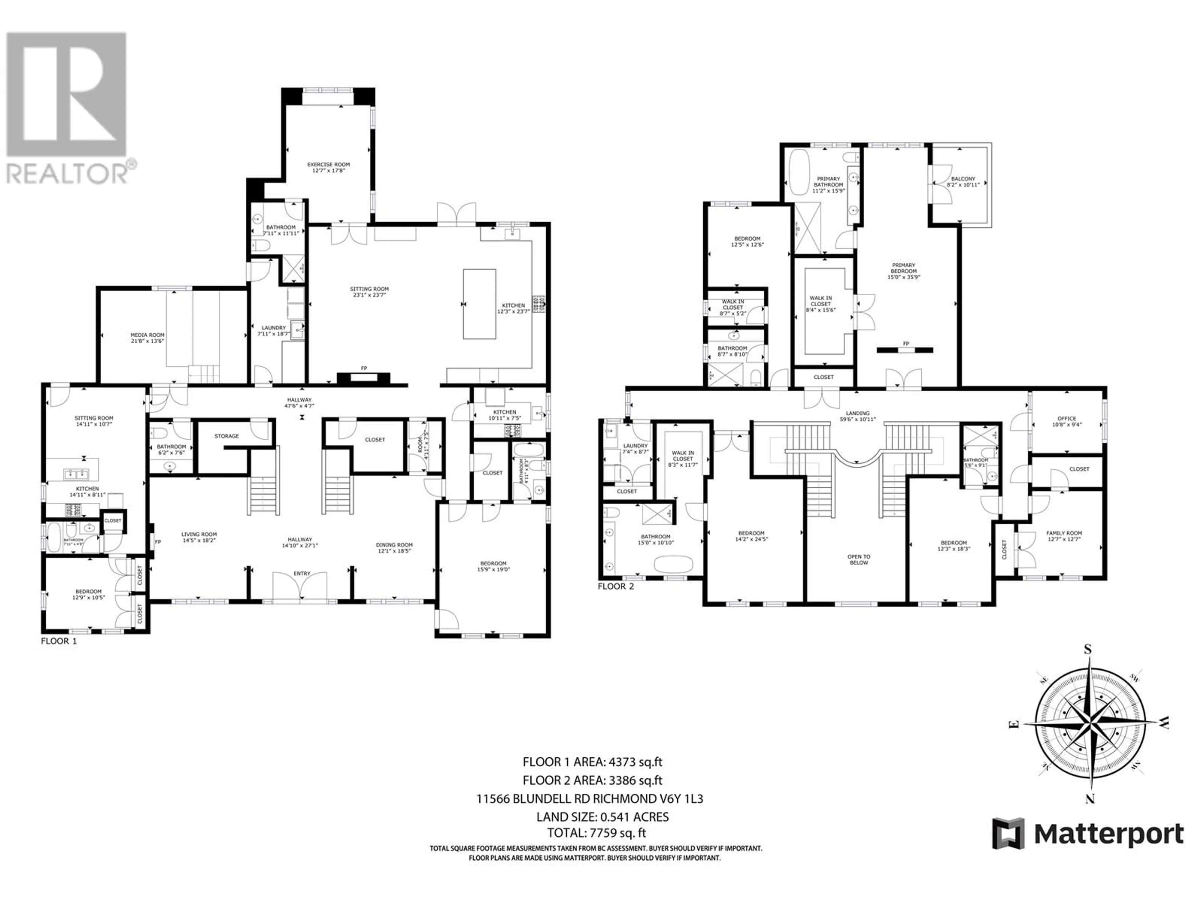 Floor plan for 11566 BLUNDELL ROAD, Richmond British Columbia V6Y1L3