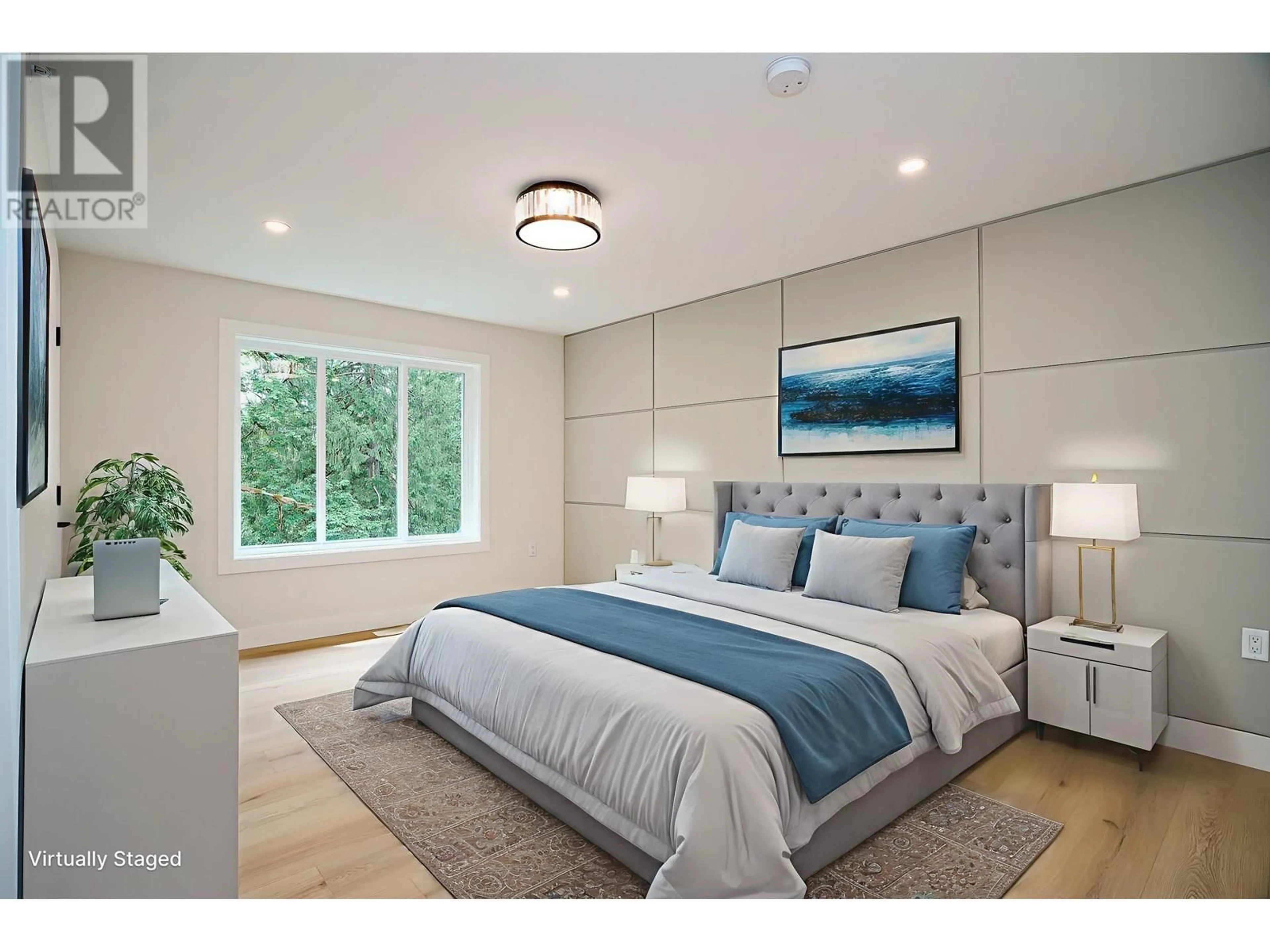 Bedroom with bed, wood/laminate floor for 23349 CROSS ROAD, Maple Ridge British Columbia V4R0C8