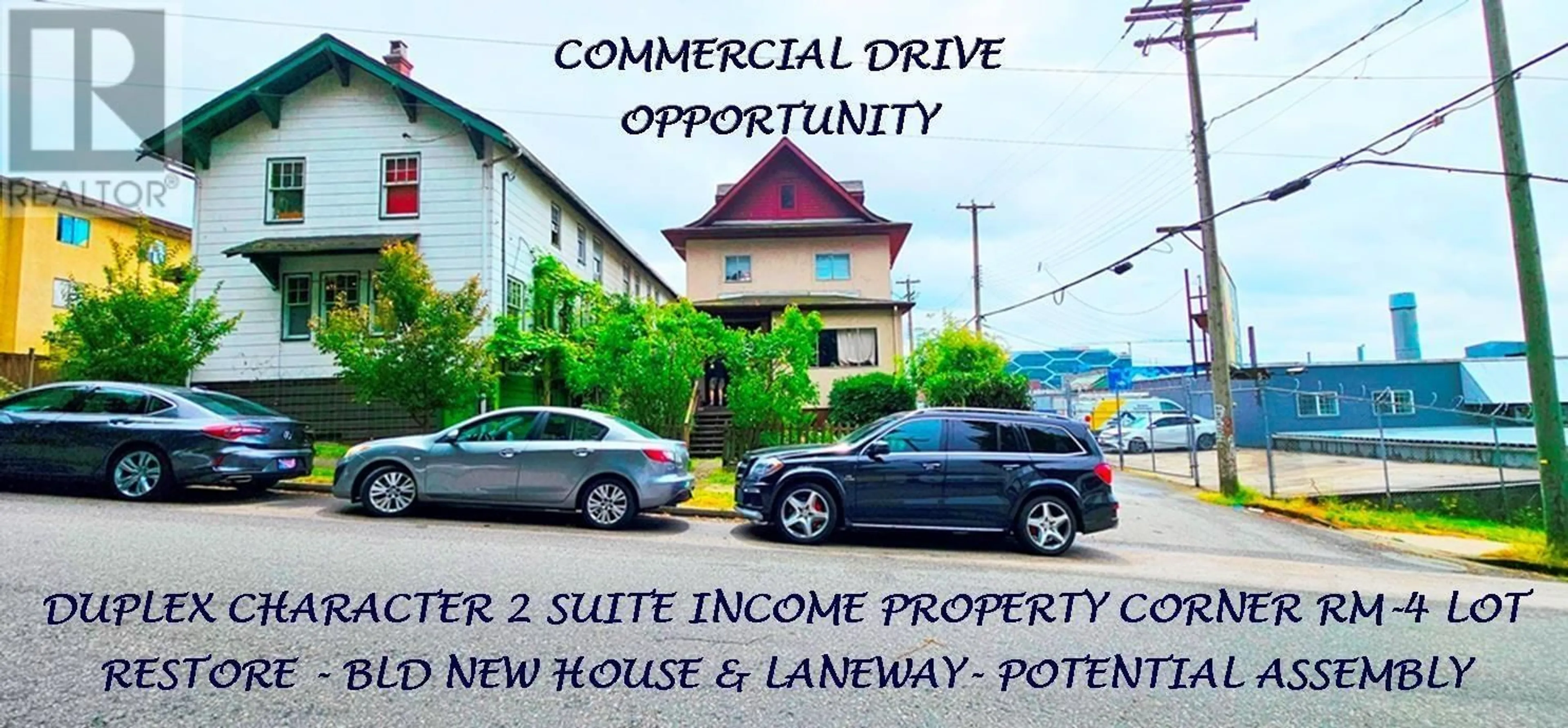 A pic from outside/outdoor area/front of a property/back of a property/a pic from drone, street for 1332 2ND AVENUE, Vancouver British Columbia V5N1C5