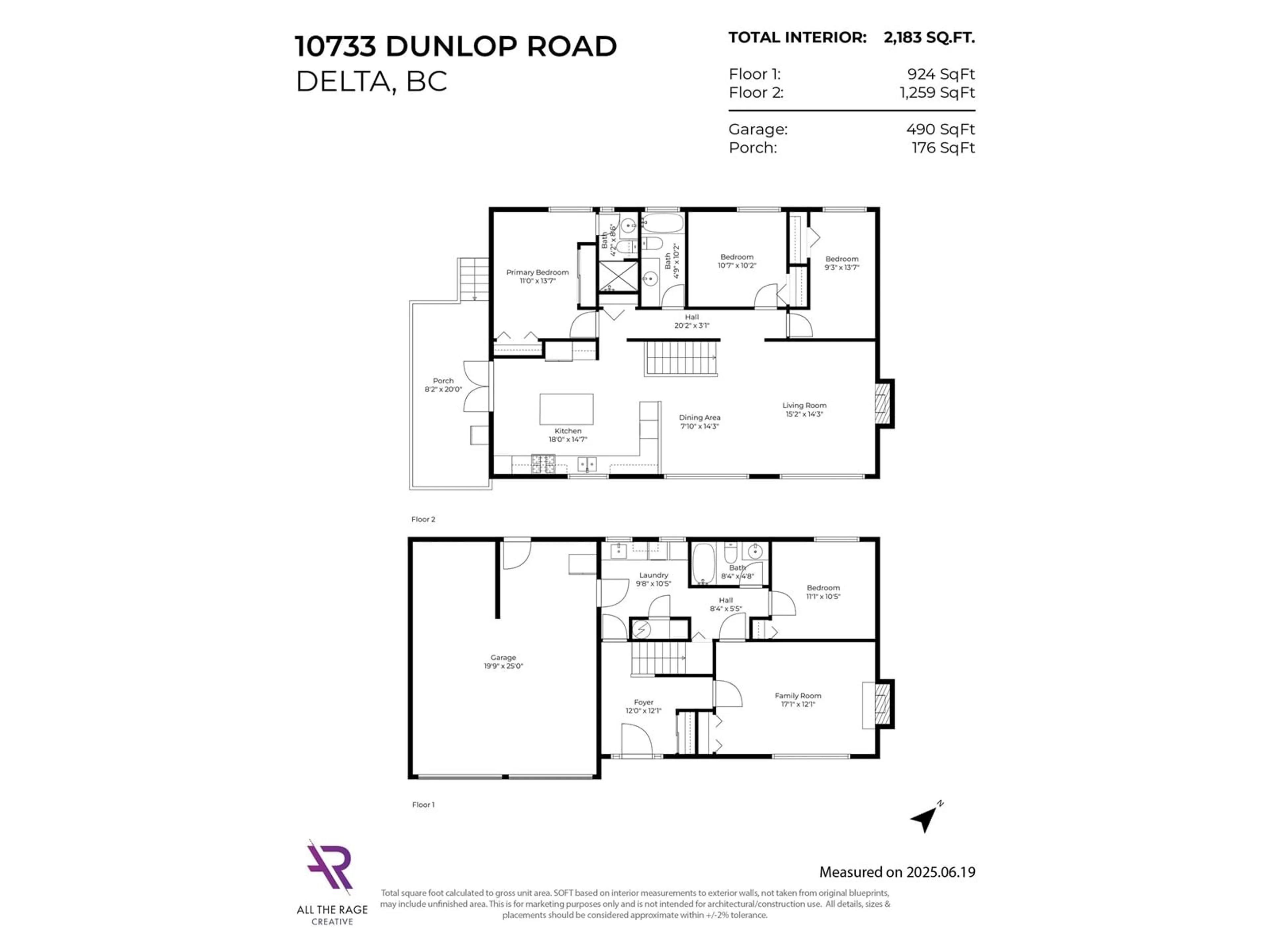 Floor plan for 10733 DUNLOP, Delta British Columbia V4C2M7