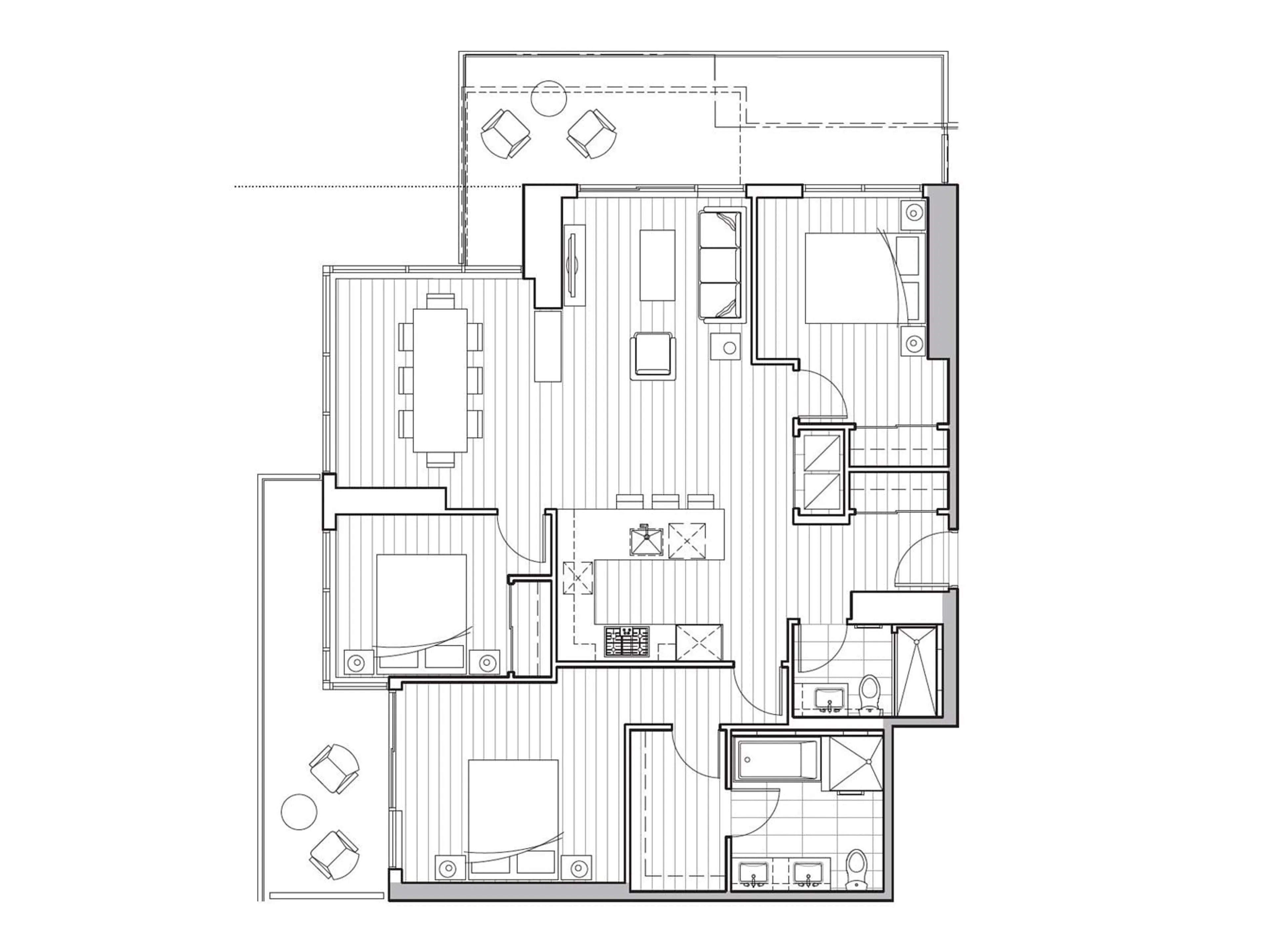 Floor plan for 3203 - 13778 100, Surrey British Columbia V3T0V3