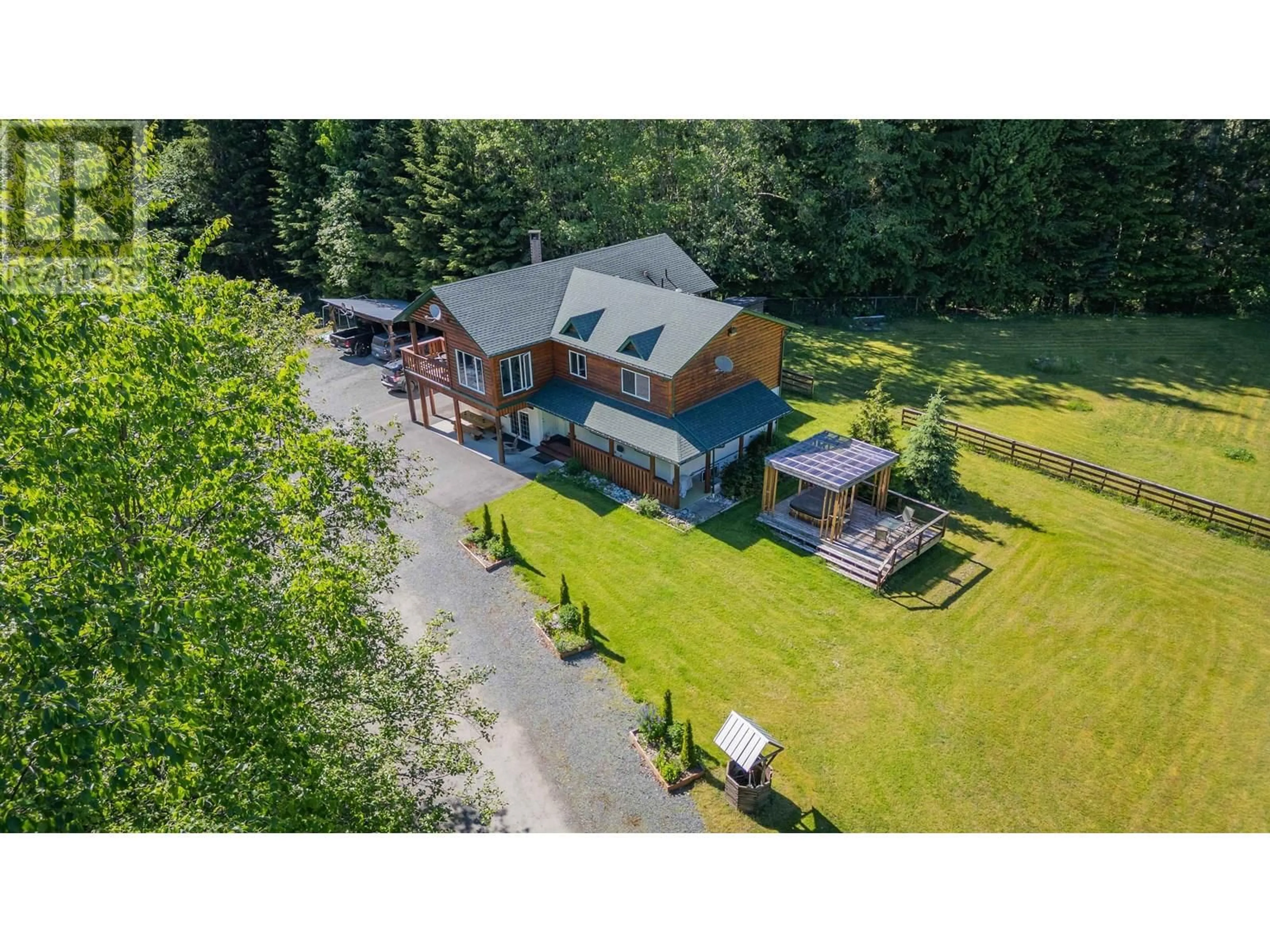 A pic from outside/outdoor area/front of a property/back of a property/a pic from drone, unknown for 5255 DEEP CREEK DRIVE, Terrace British Columbia V8G0C2