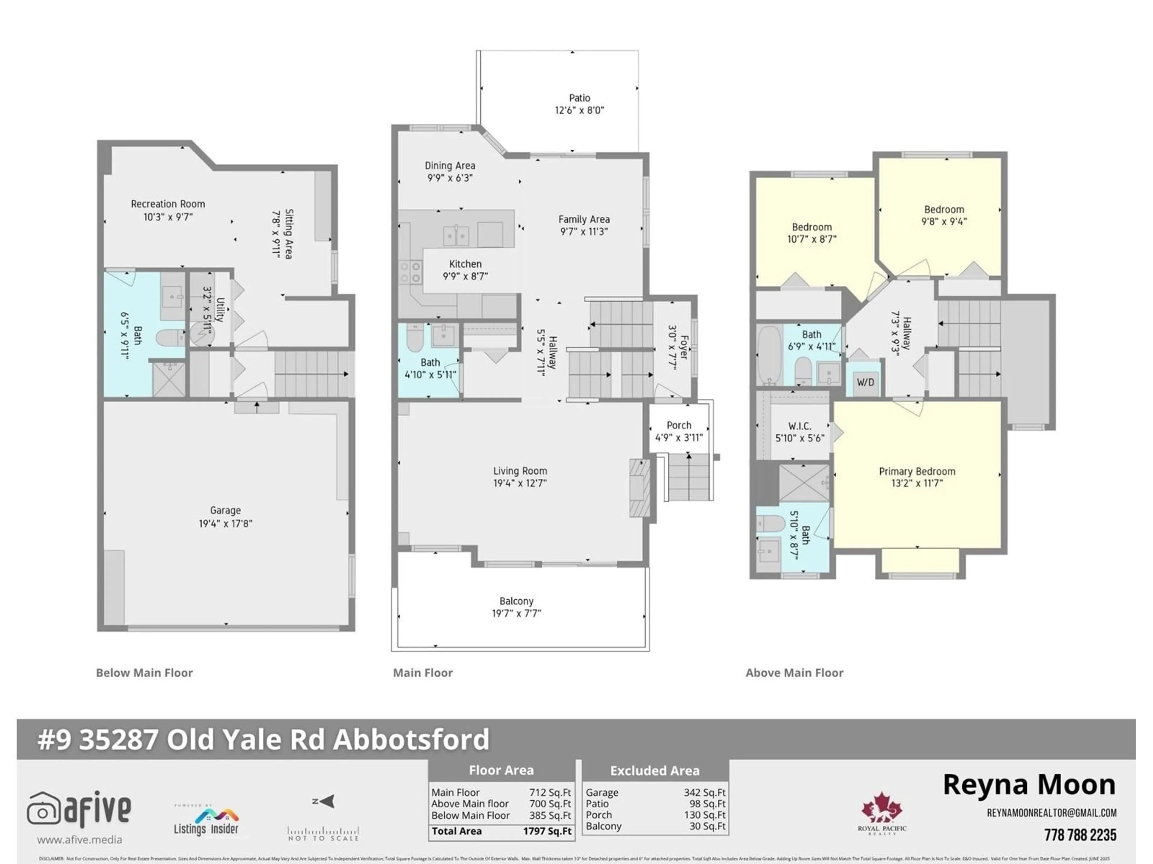 Floor plan for 9 - 35287 OLD YALE, Abbotsford British Columbia V3G8H5