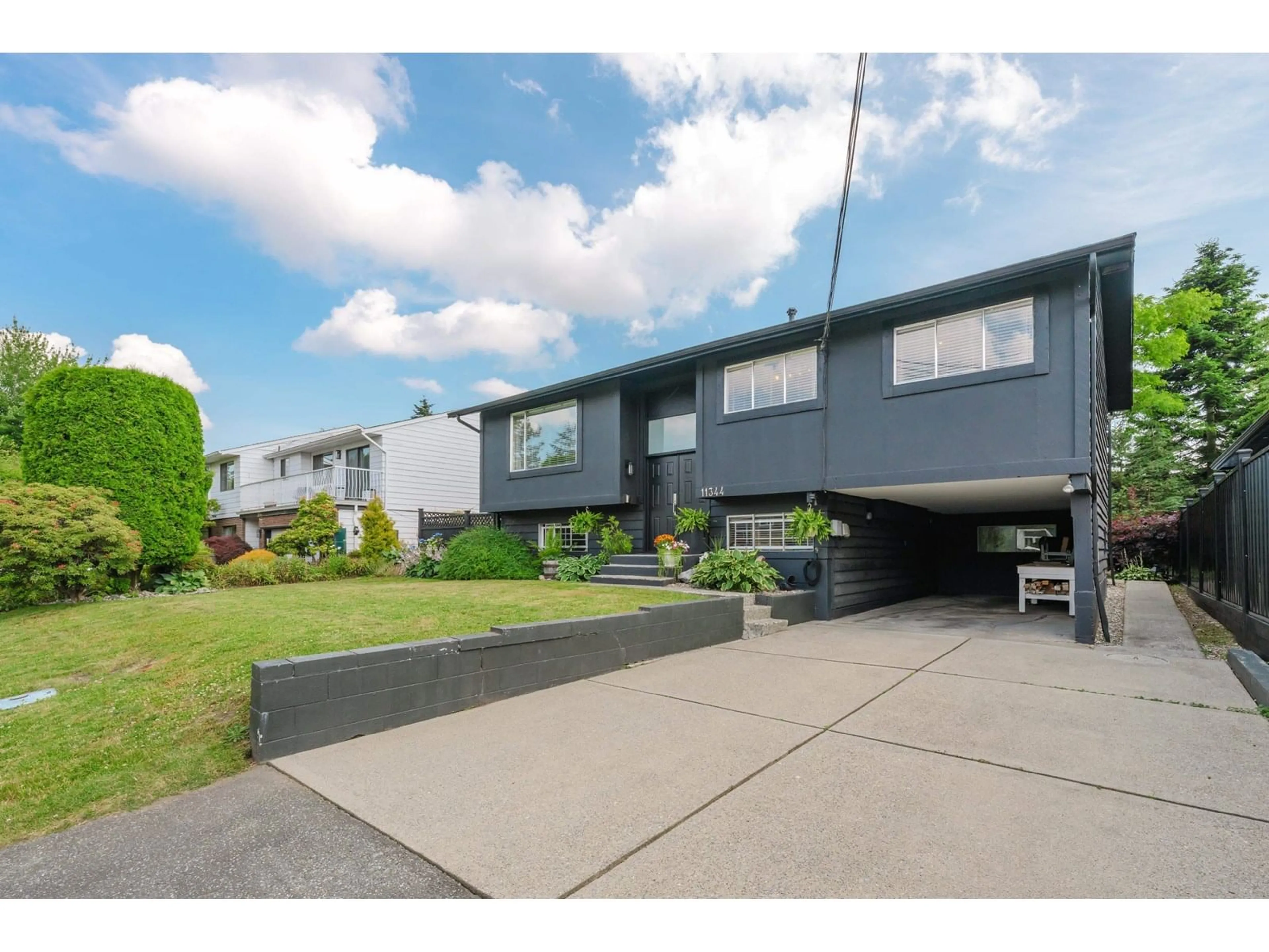 A pic from outside/outdoor area/front of a property/back of a property/a pic from drone, street for 11344 86A, Delta British Columbia V4C2Y8