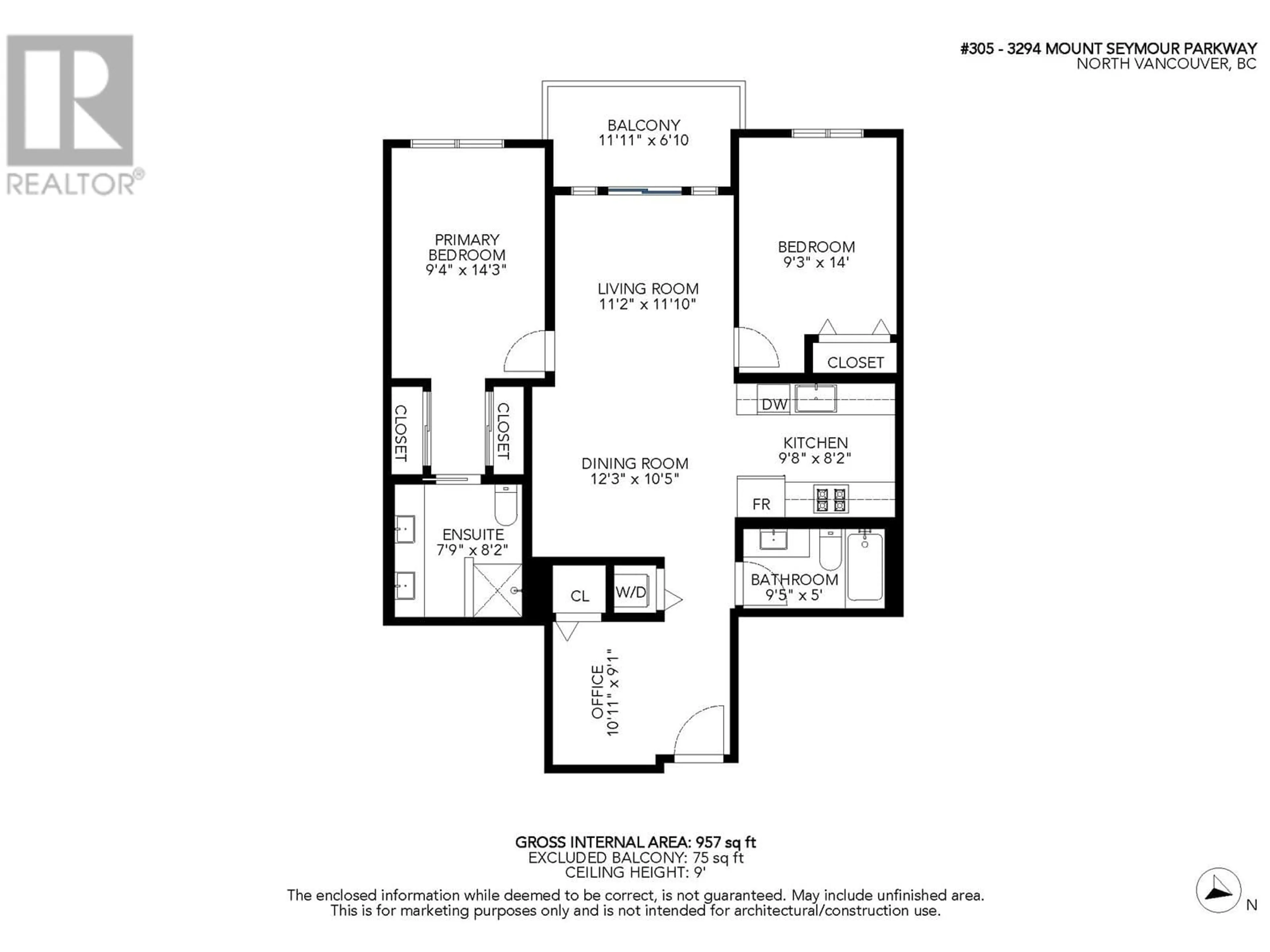 Floor plan for 305 - 3294 MT SEYMOUR PARKWAY, North Vancouver British Columbia V7H0B1