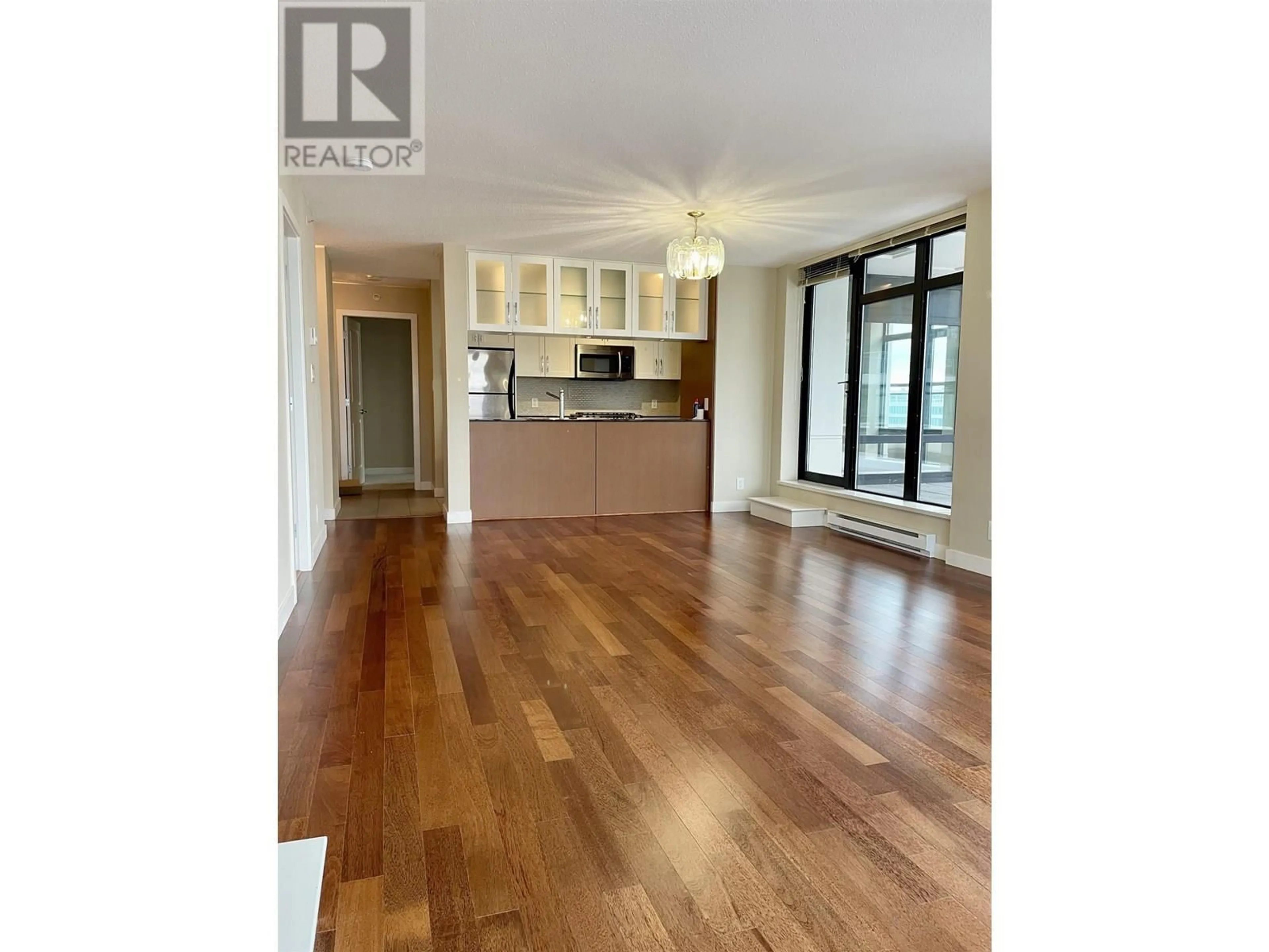 Open concept kitchen, wood/laminate floor for 1701 - 6351 BUSWELL STREET, Richmond British Columbia V6Y0A4