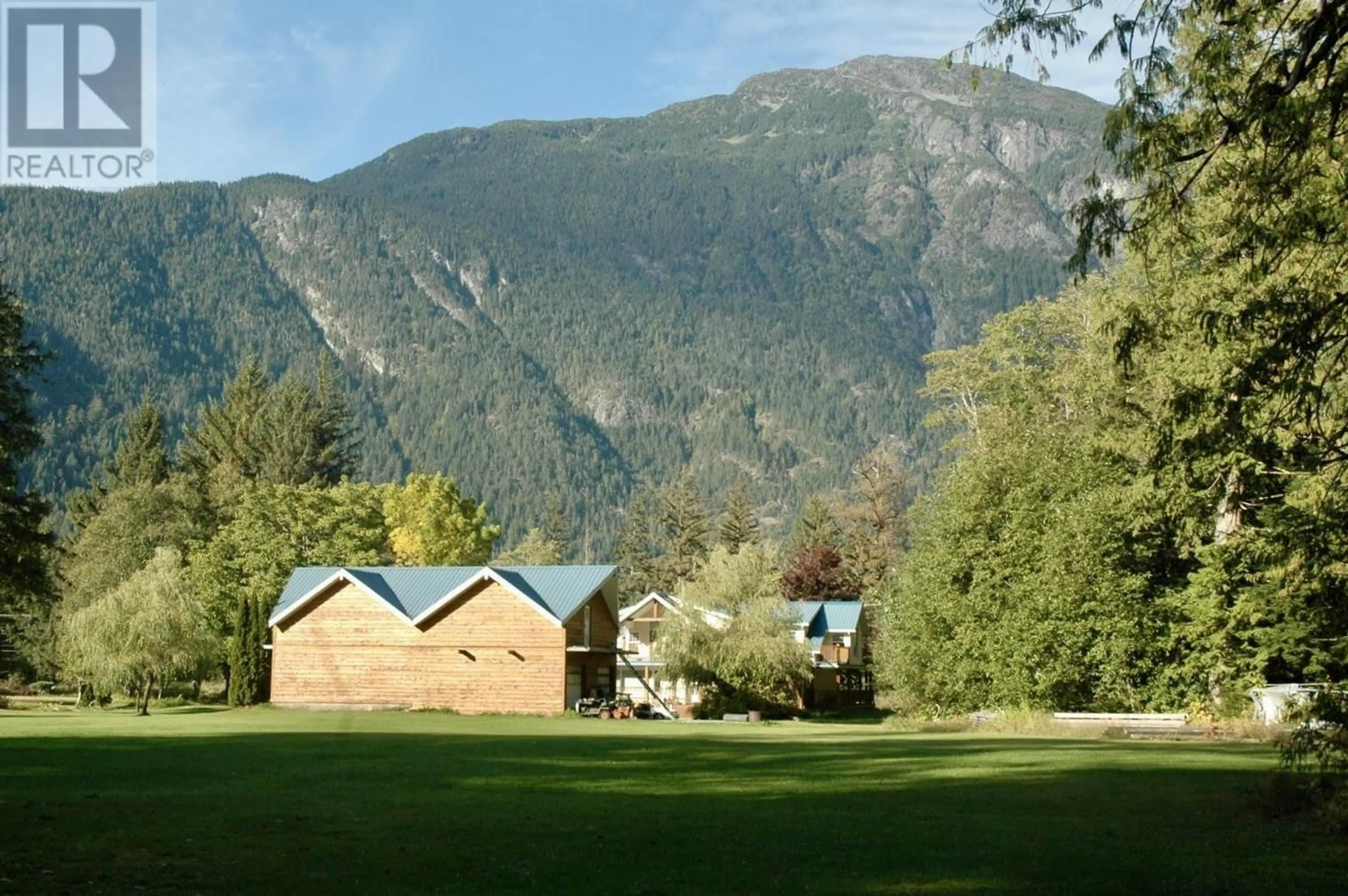 A pic from outside/outdoor area/front of a property/back of a property/a pic from drone, mountain view for 877 MACKENZIE HWY 20 HIGHWAY, Bella Coola British Columbia V0T1C0