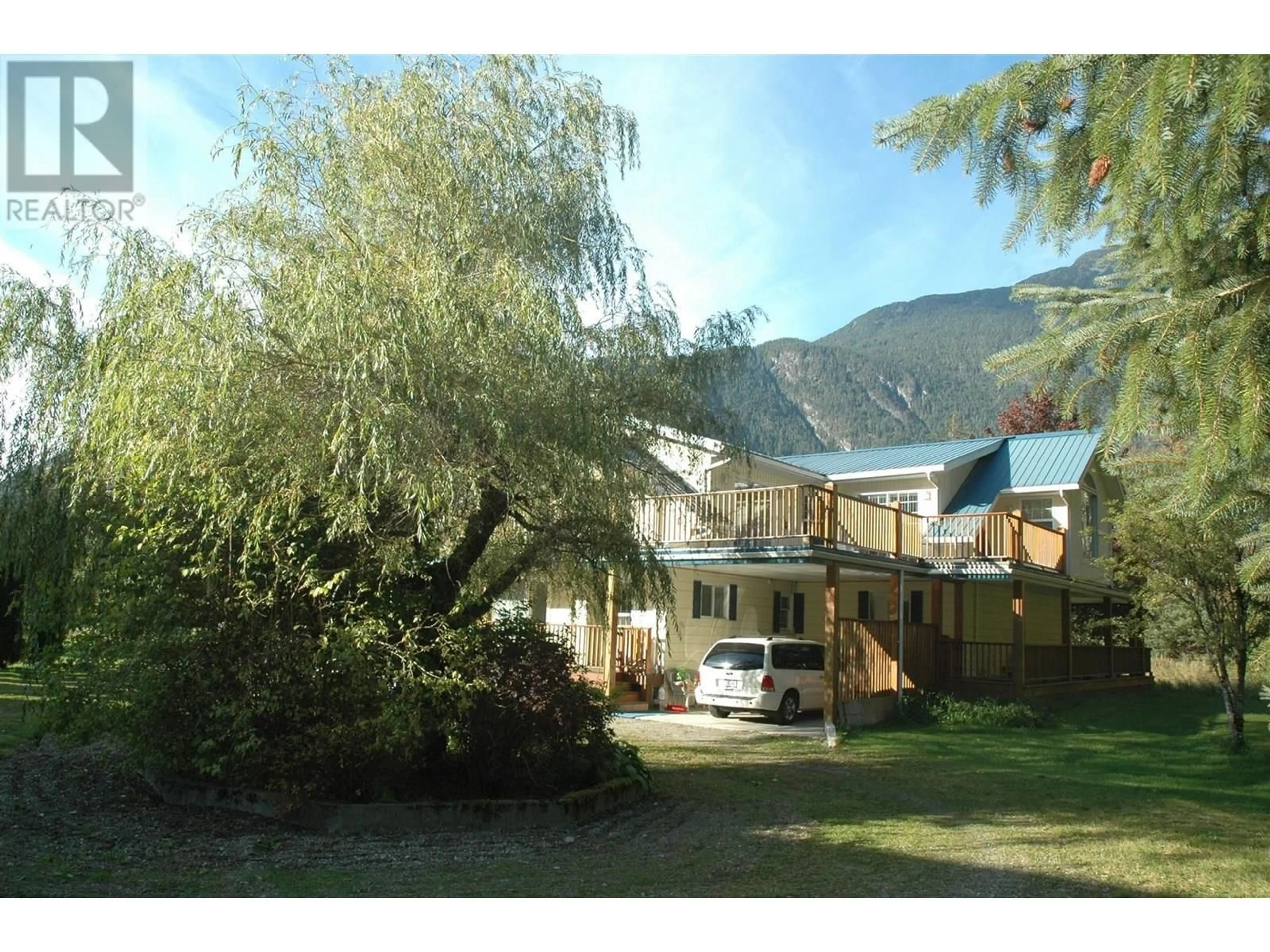 A pic from outside/outdoor area/front of a property/back of a property/a pic from drone, mountain view for 877 MACKENZIE HWY 20 HIGHWAY, Bella Coola British Columbia V0T1C0