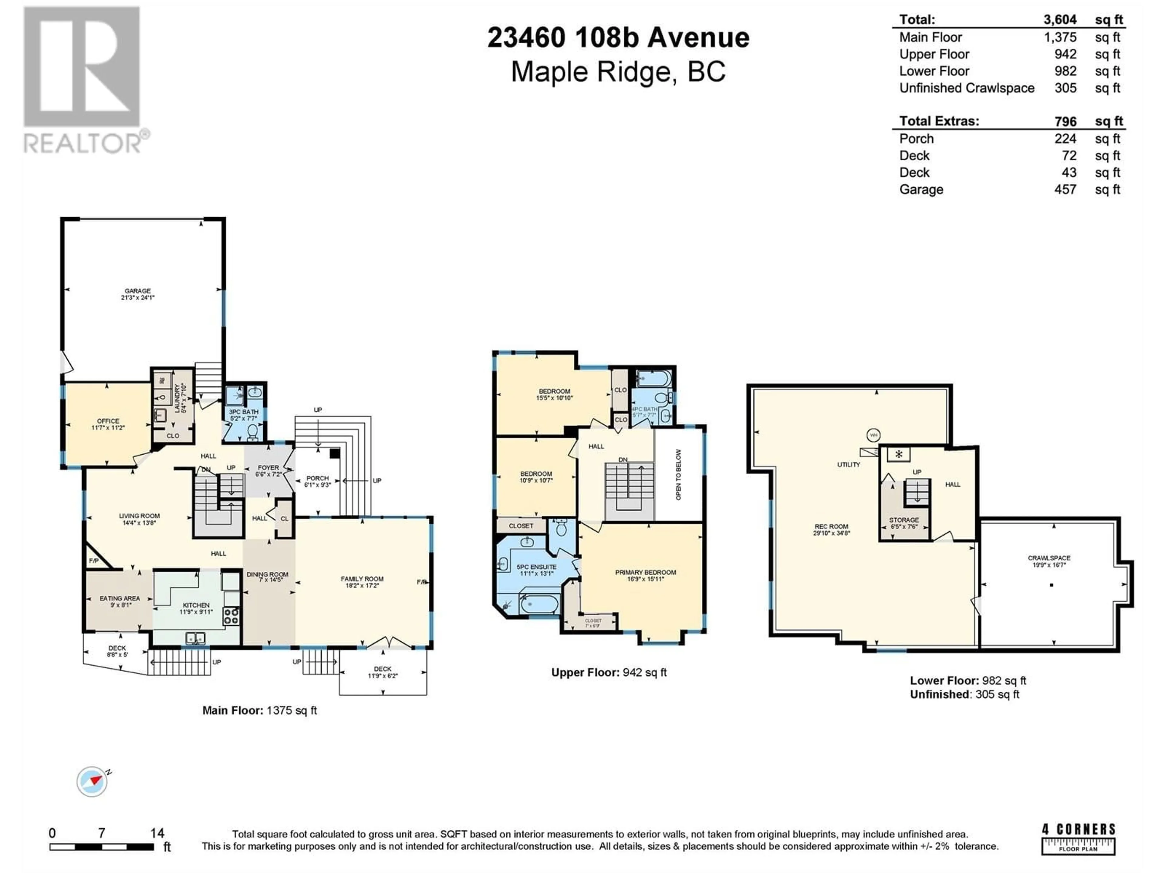 Floor plan for 23460 108B AVENUE, Maple Ridge British Columbia V2W1A9