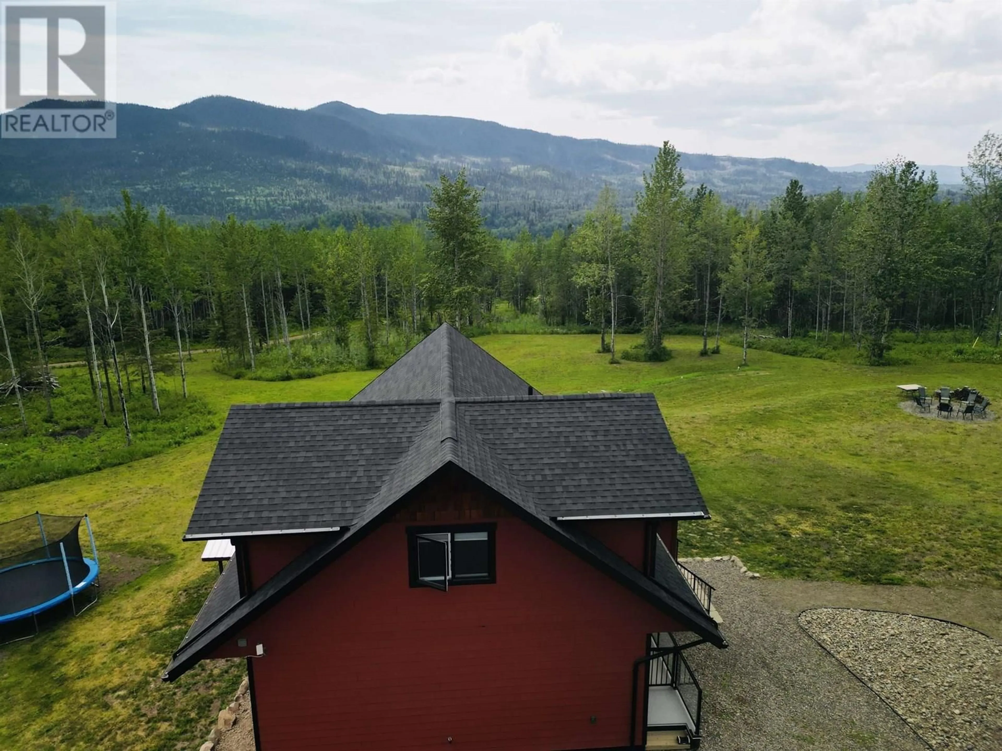 A pic from outside/outdoor area/front of a property/back of a property/a pic from drone, mountain view for 2806 MOOSE ROAD, Burns Lake British Columbia V0J1E3