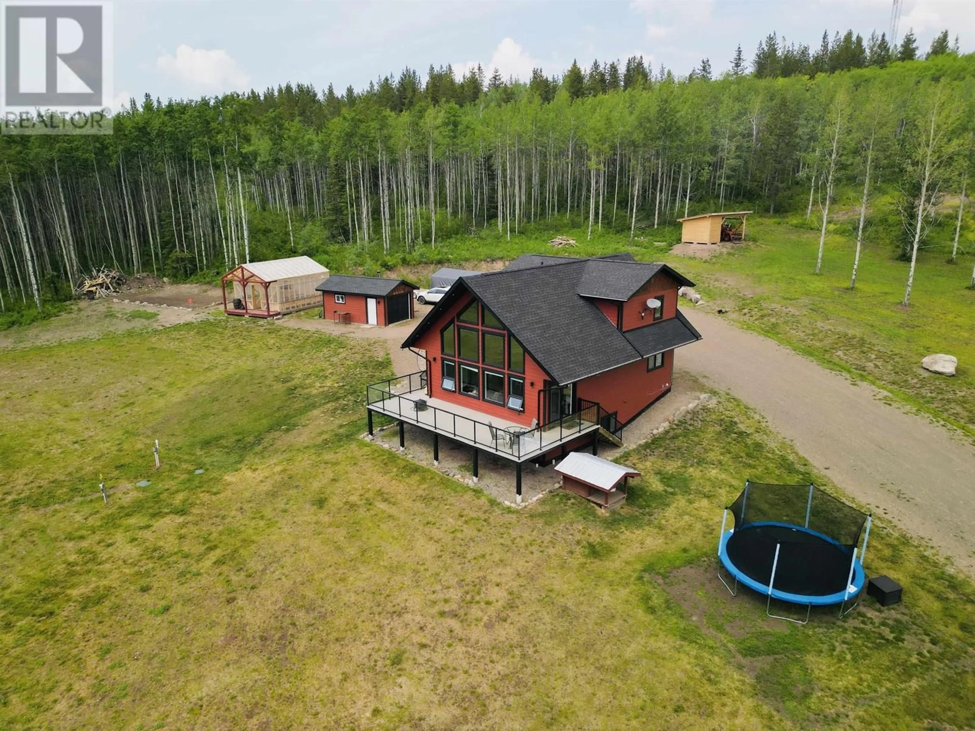 A pic from outside/outdoor area/front of a property/back of a property/a pic from drone, building for 2806 MOOSE ROAD, Burns Lake British Columbia V0J1E3