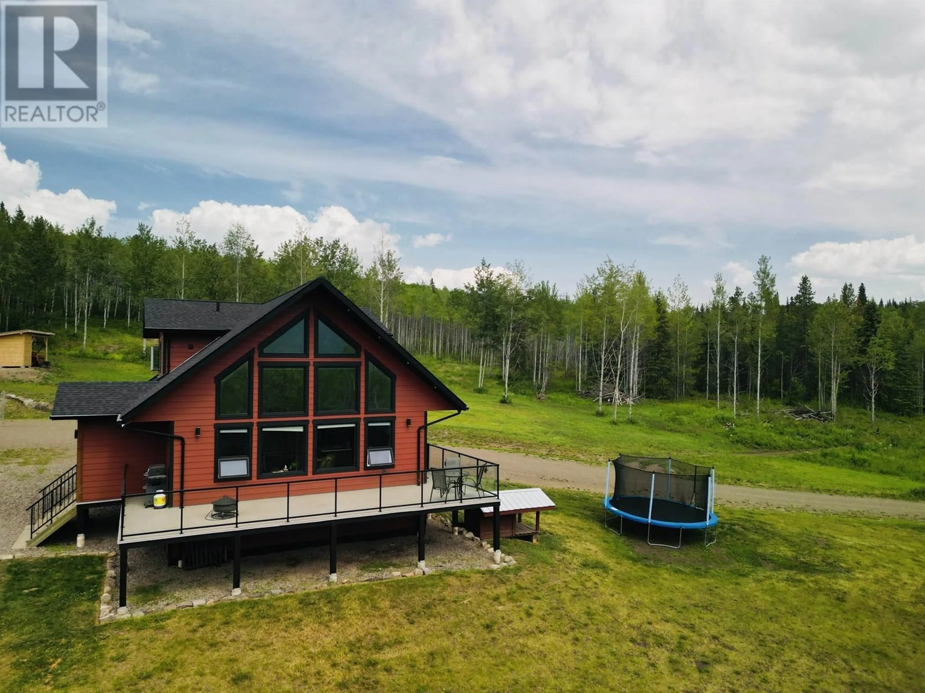 A pic from outside/outdoor area/front of a property/back of a property/a pic from drone, water/lake/river/ocean view for 2806 MOOSE ROAD, Burns Lake British Columbia V0J1E3