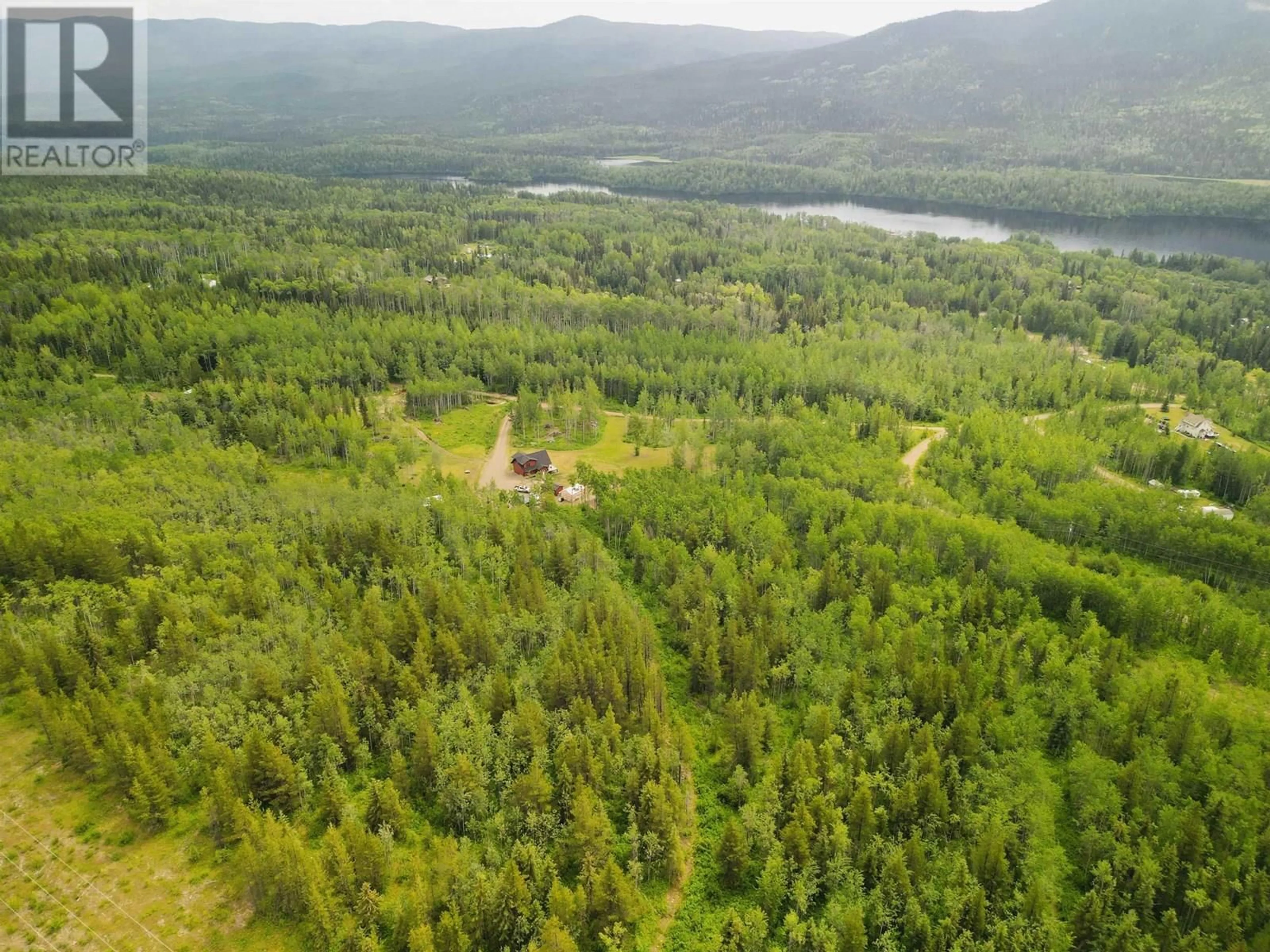 A pic from outside/outdoor area/front of a property/back of a property/a pic from drone, forest/trees view for 2806 MOOSE ROAD, Burns Lake British Columbia V0J1E3