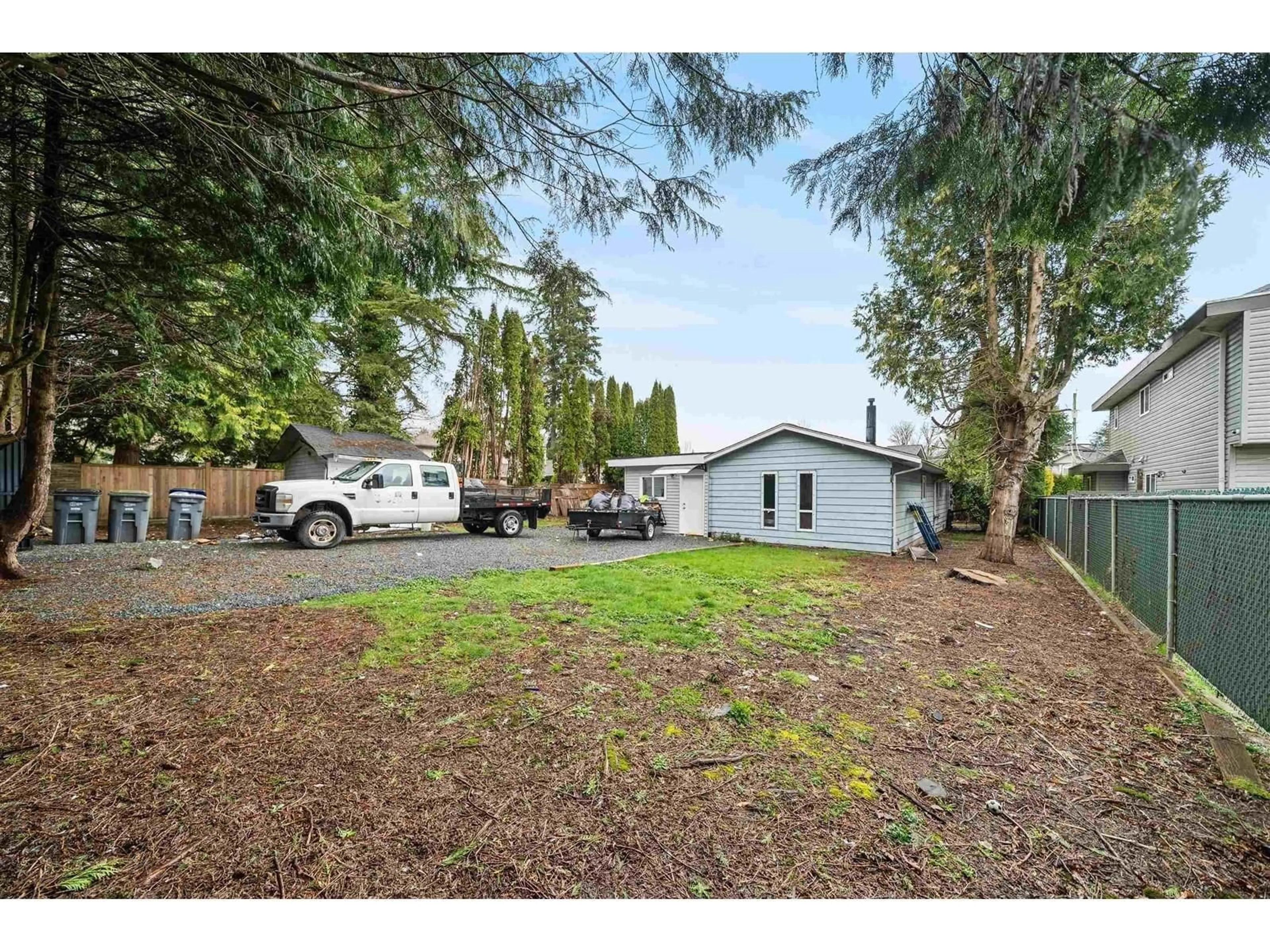 A pic from outside/outdoor area/front of a property/back of a property/a pic from drone, street for 8365 144, Surrey British Columbia V3W5T6